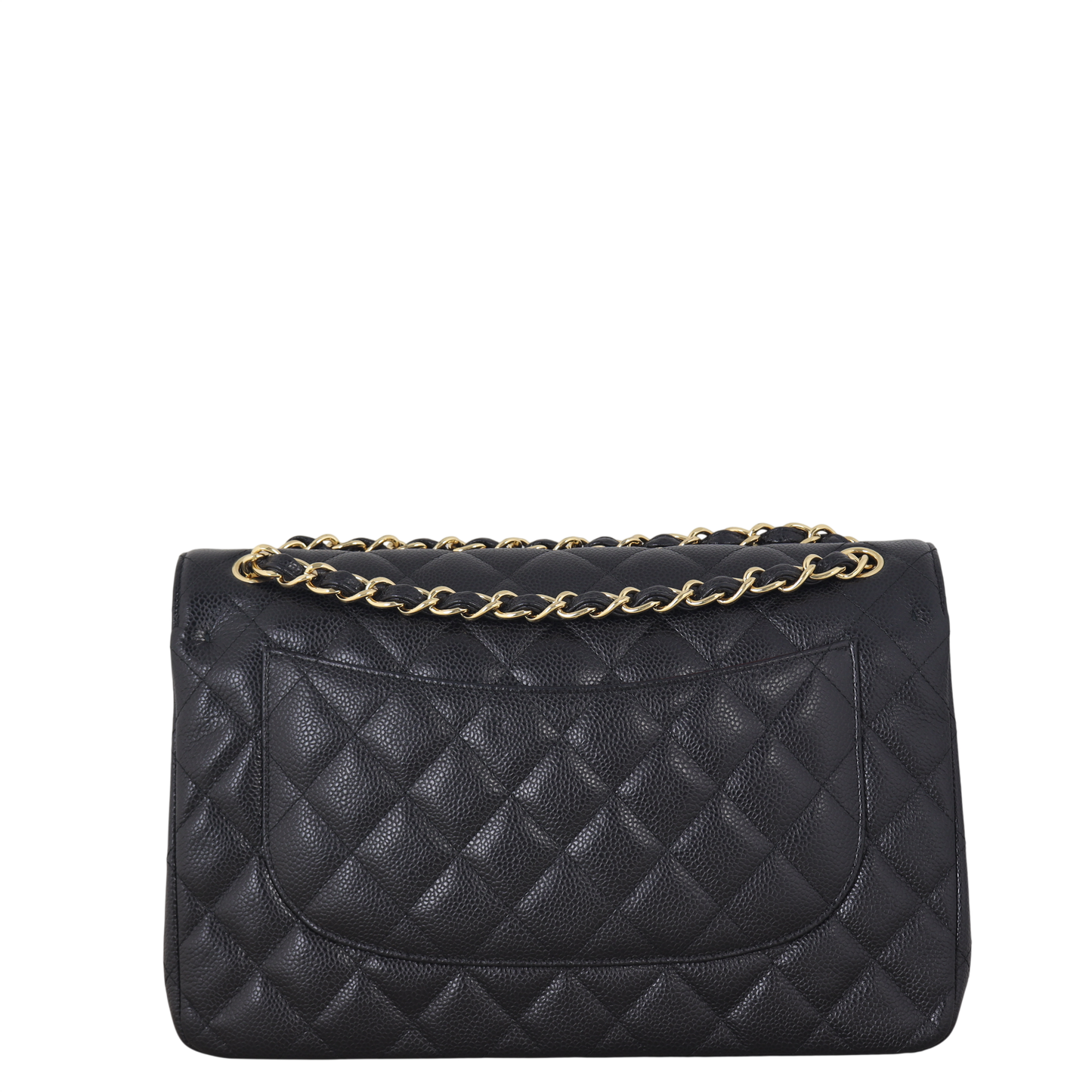 Chanel Classic Double Jumbo Caviar Handbag Quilted Black Crossbody Bag Caviar 04122025