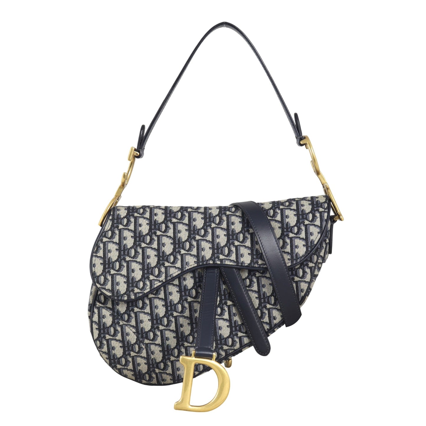 Dior Saddle Bag Oblique With Strap Travel Bag