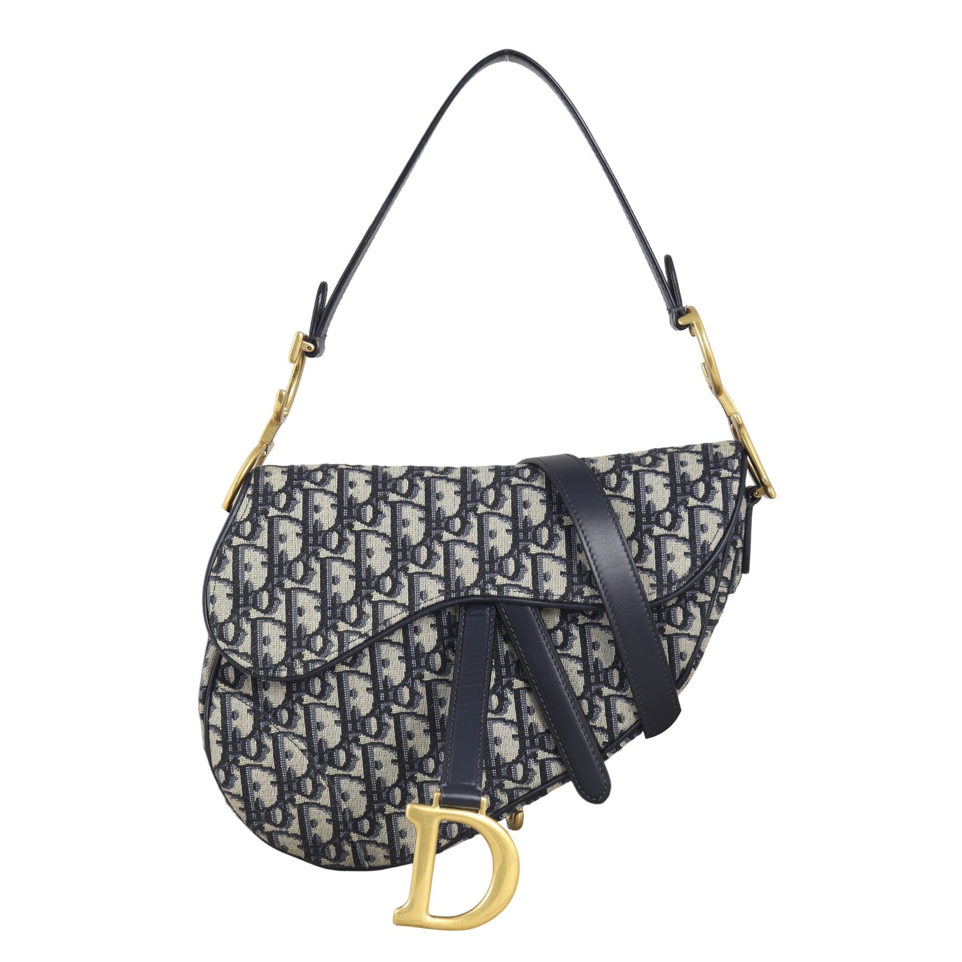 Dior Saddle Bag Oblique With Strap Travel Bag