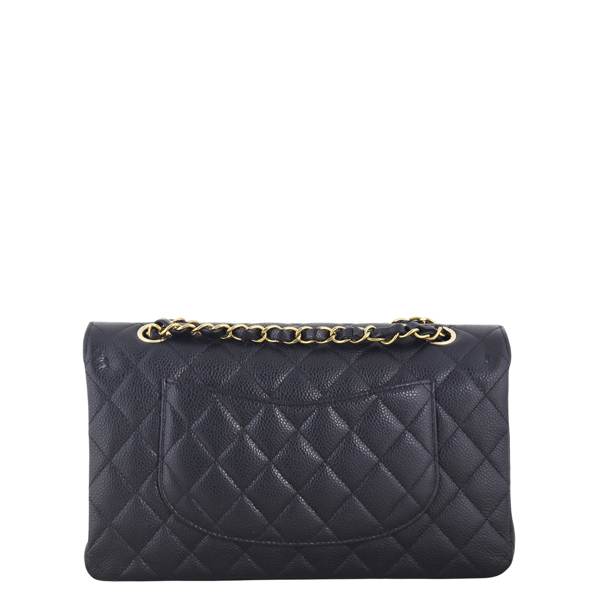 Chanel Classic Double Flap Caviar Handbag Quilted Black Shoulder Bag Caviar 17122025