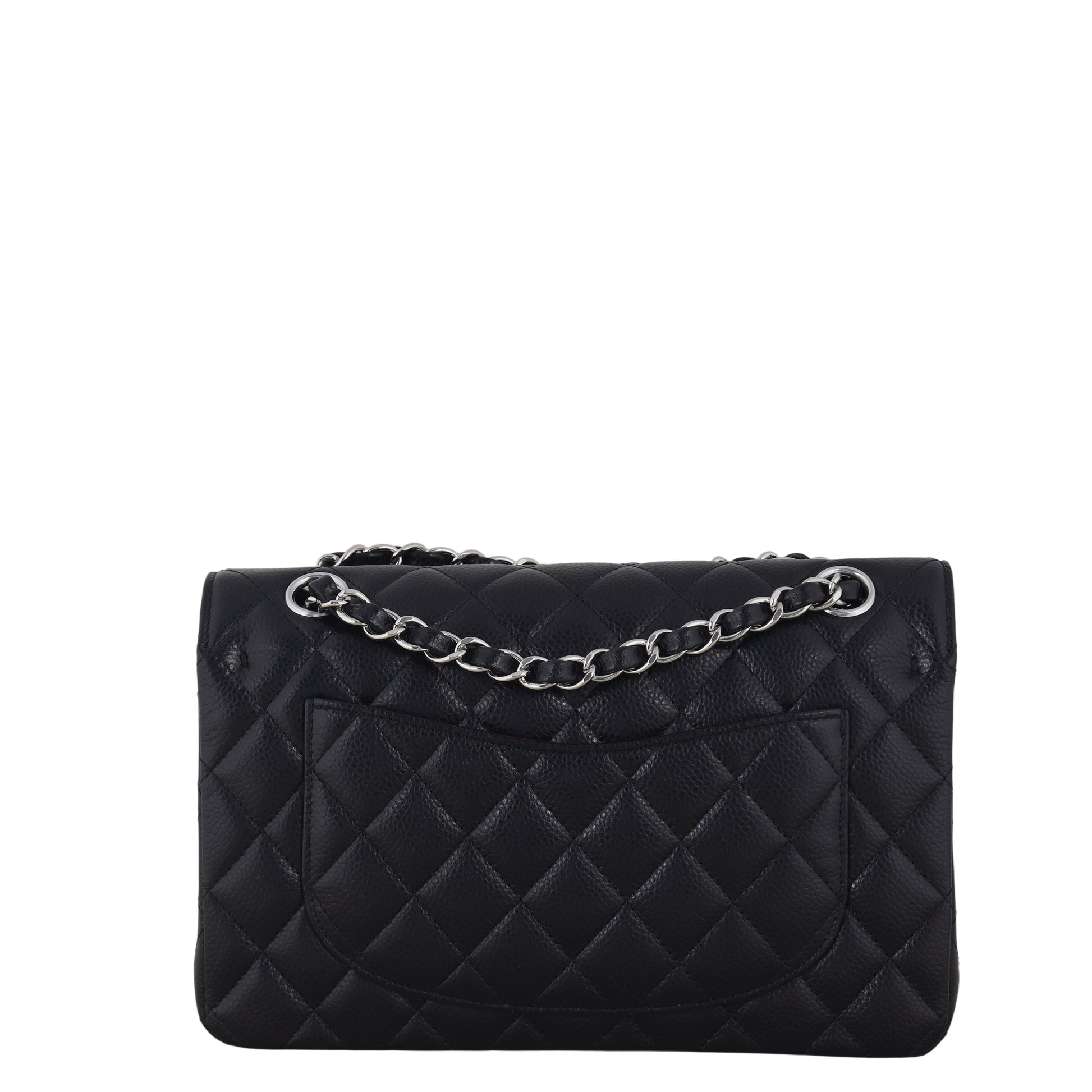 Chanel Classic Double Flap Caviar Handbag Quilted Black Crossbody Bag Caviar 17122025