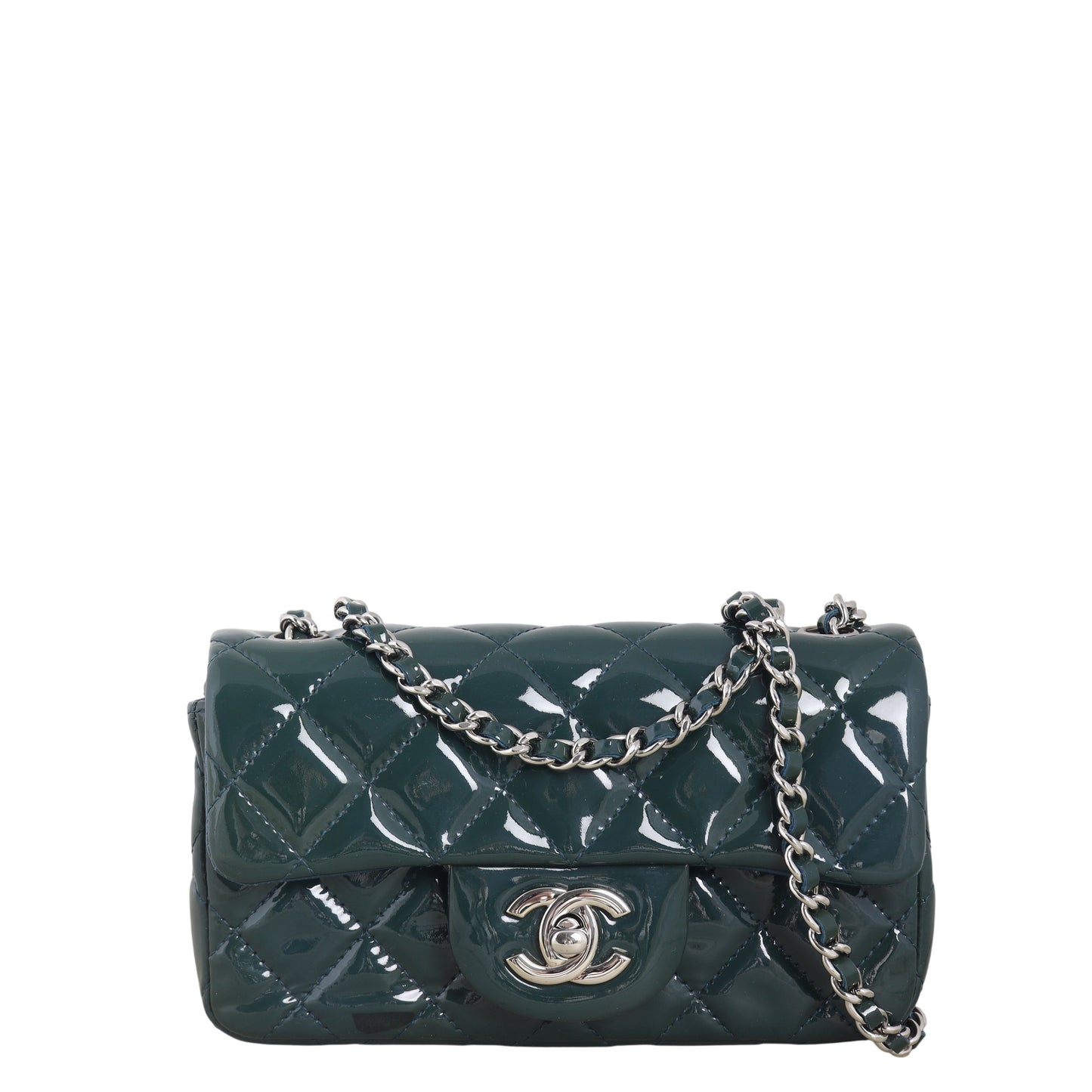 Chanel Classic Flap Extra Rectangular Bag Patent Quilted Crossbody Bag