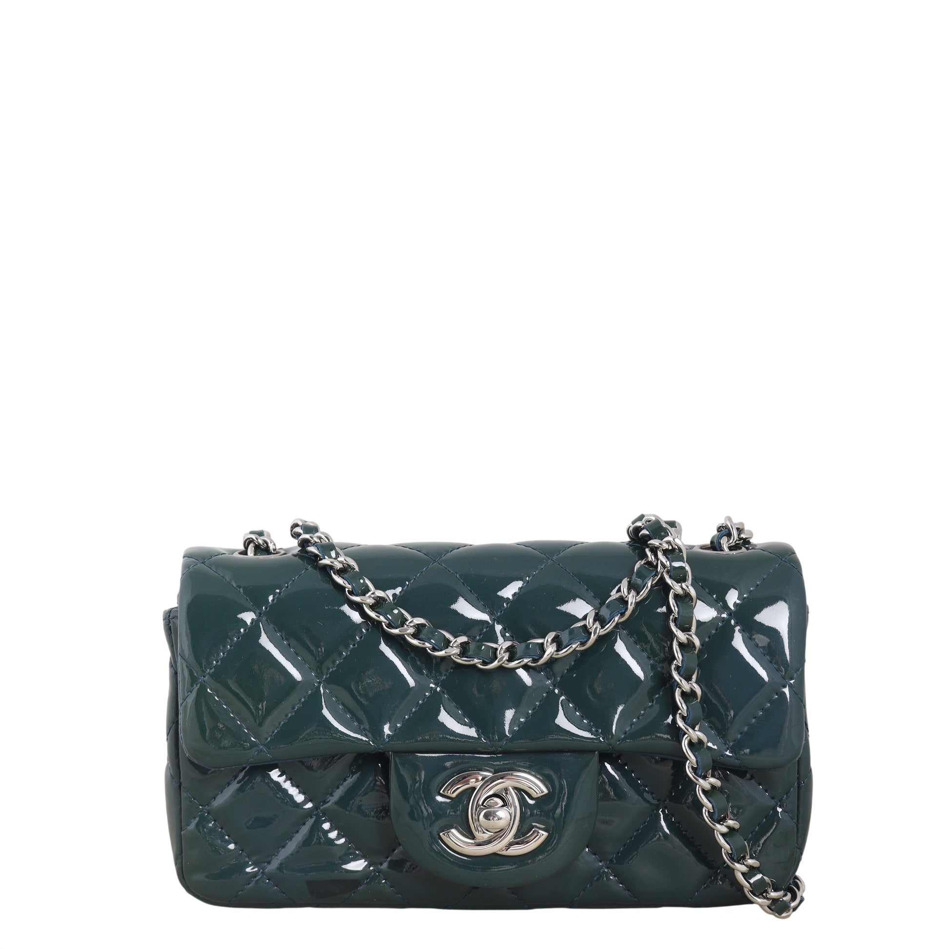 Chanel Classic Flap Extra Rectangular Bag Patent Quilted Crossbody Bag