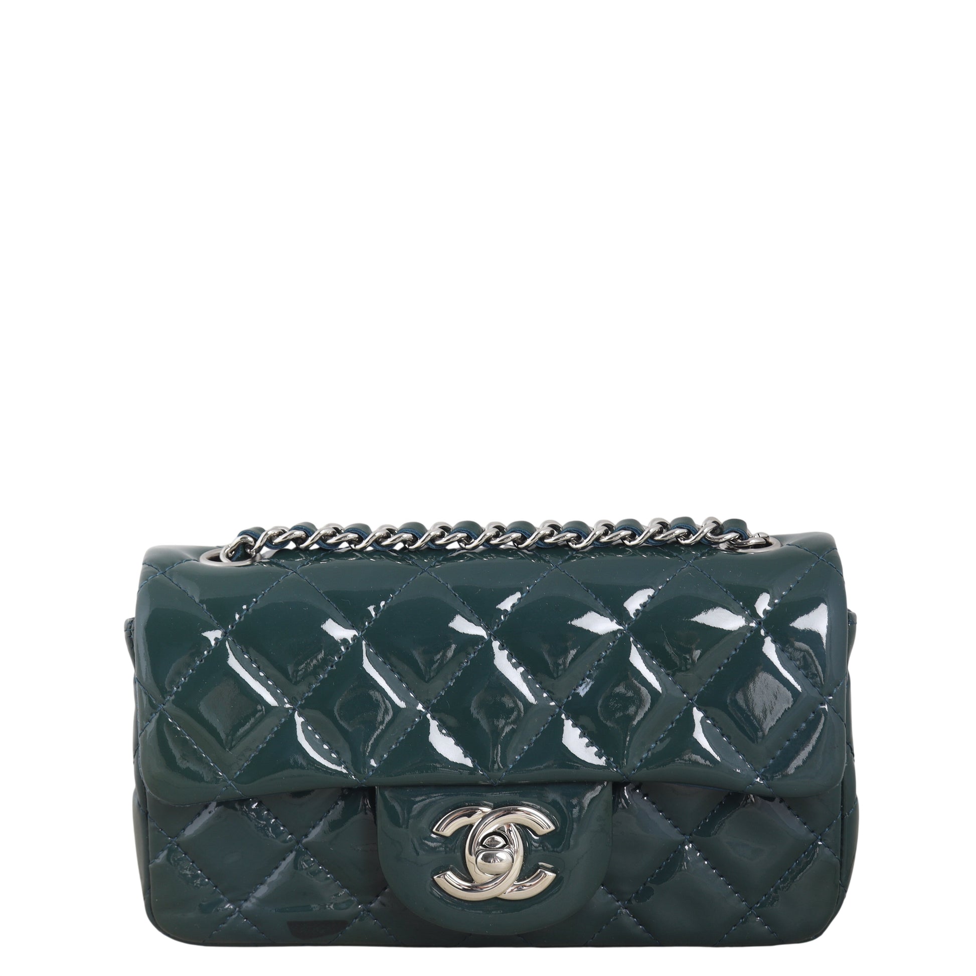 Chanel Classic Flap Extra Rectangular Bag Patent Quilted Crossbody Bag