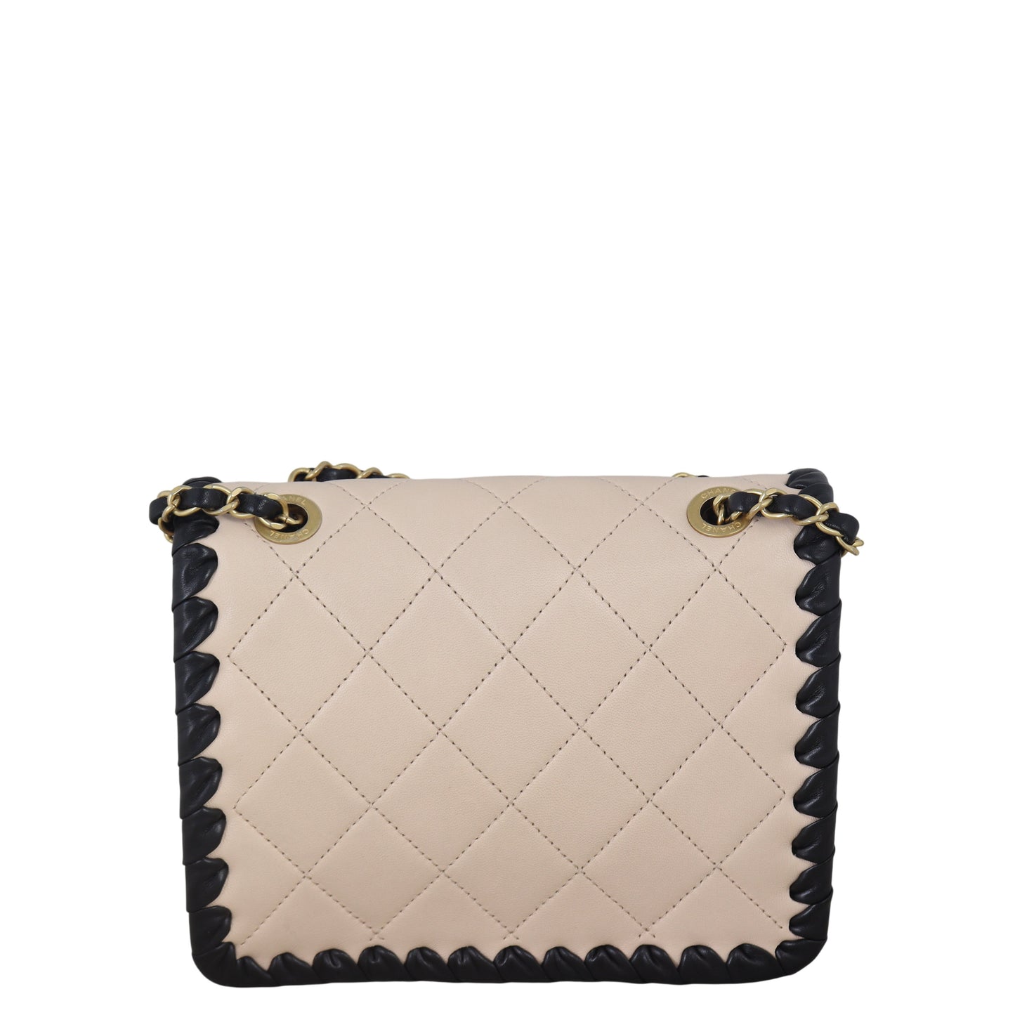 Chanel My Own Frame Flap Bag Quilted Pink Crossbody Bag