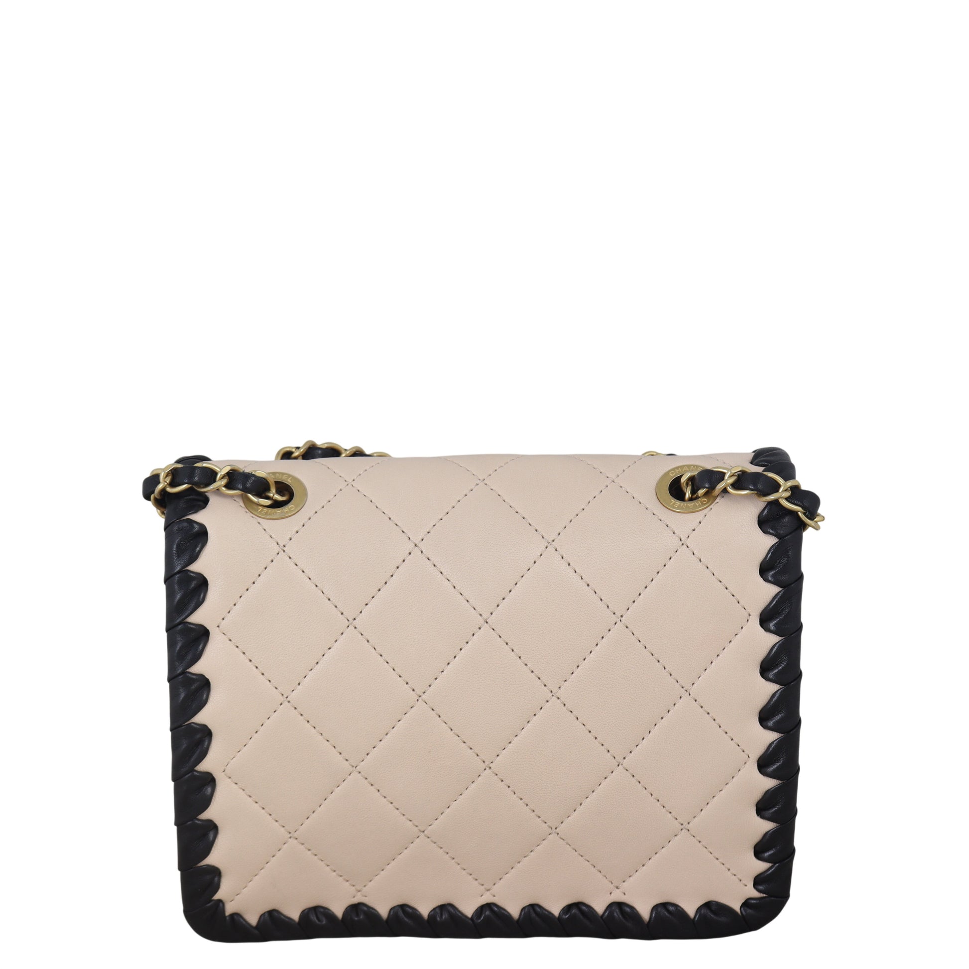 Chanel My Own Frame Flap Bag Quilted Pink Crossbody Bag