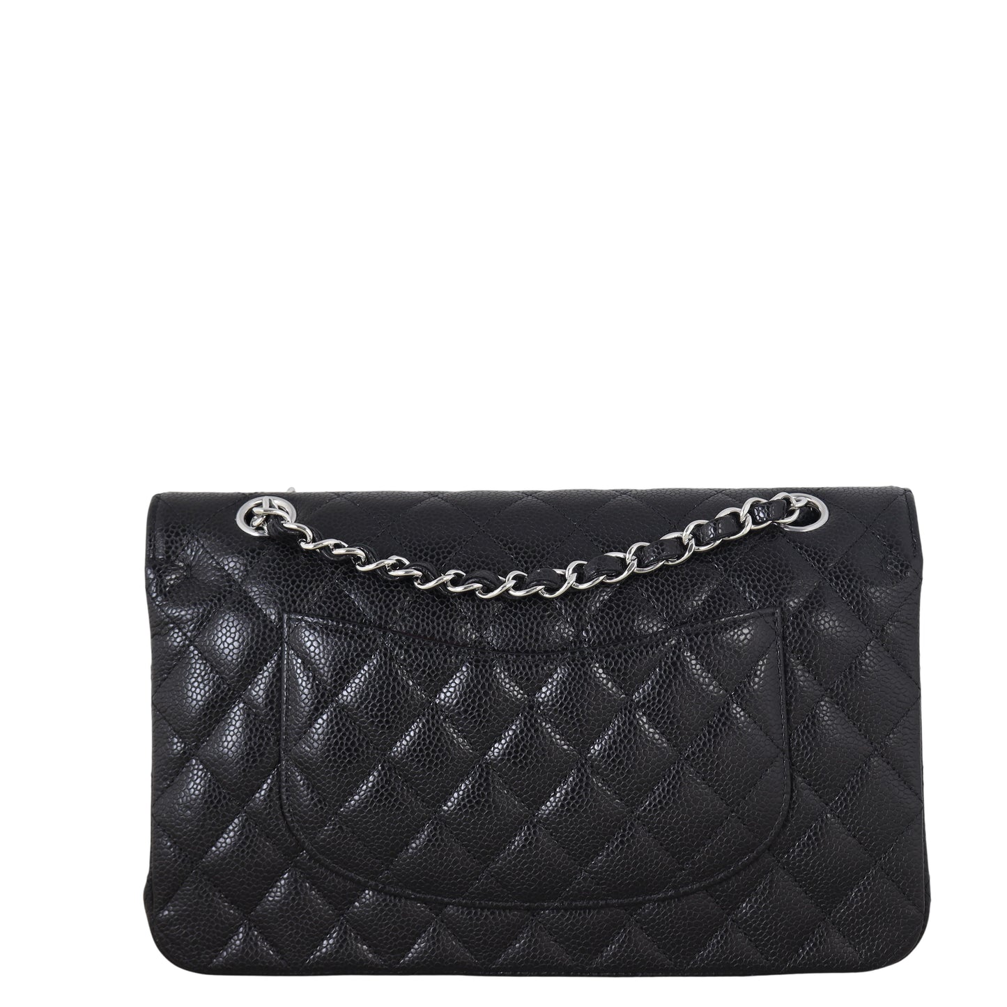 Chanel Classic Double Flap Caviar Handbag Quilted Black Shoulder Bag Caviar 29122025