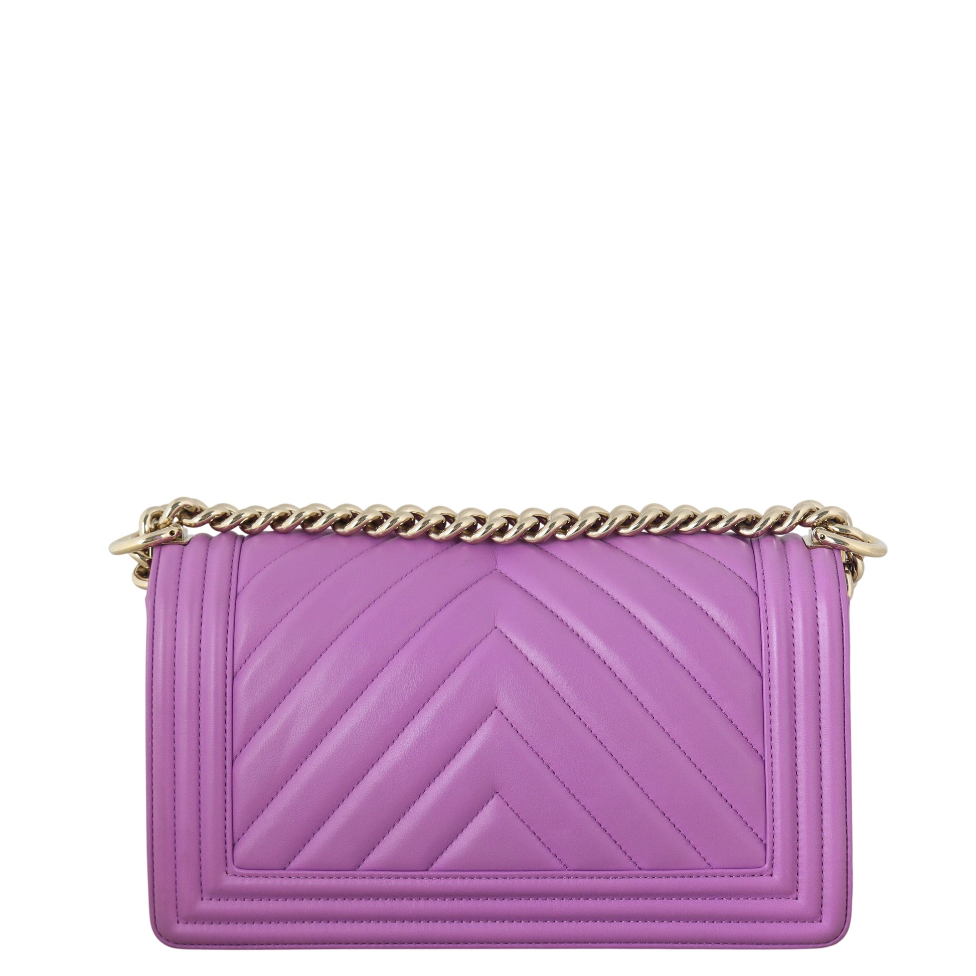 Chanel Boy Old Chevron Handbag Quilted Medium Crossbody Bag