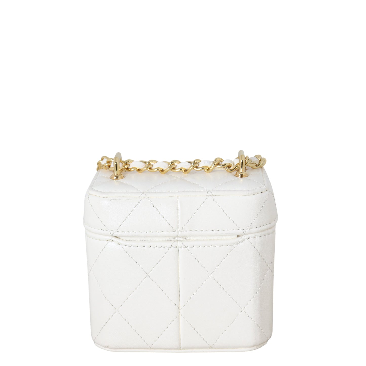 Chanel Vanity Case Bag White Mini Crossbody Bag