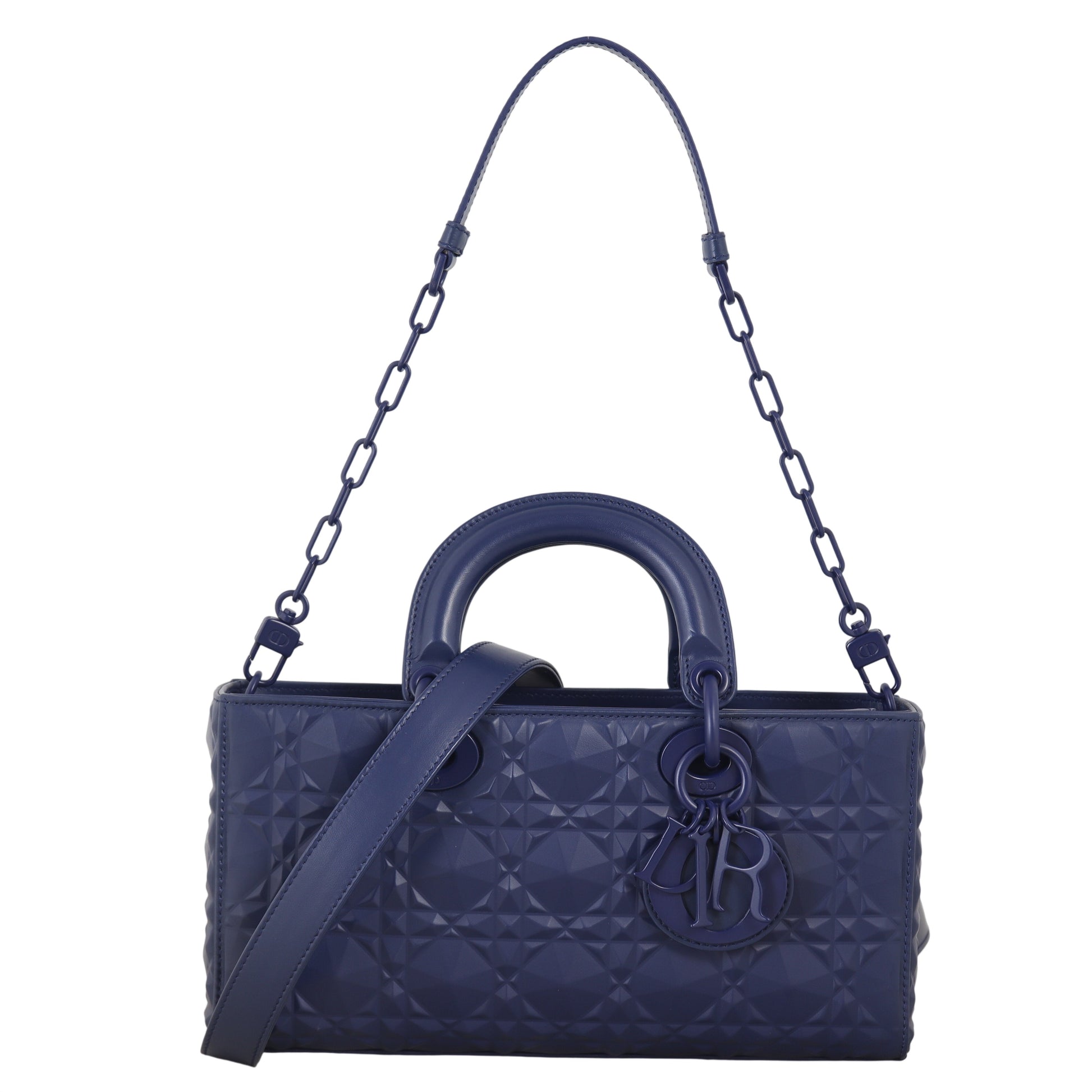 Dior Lady D Joy Diamond Handbag Medium Travel Bag