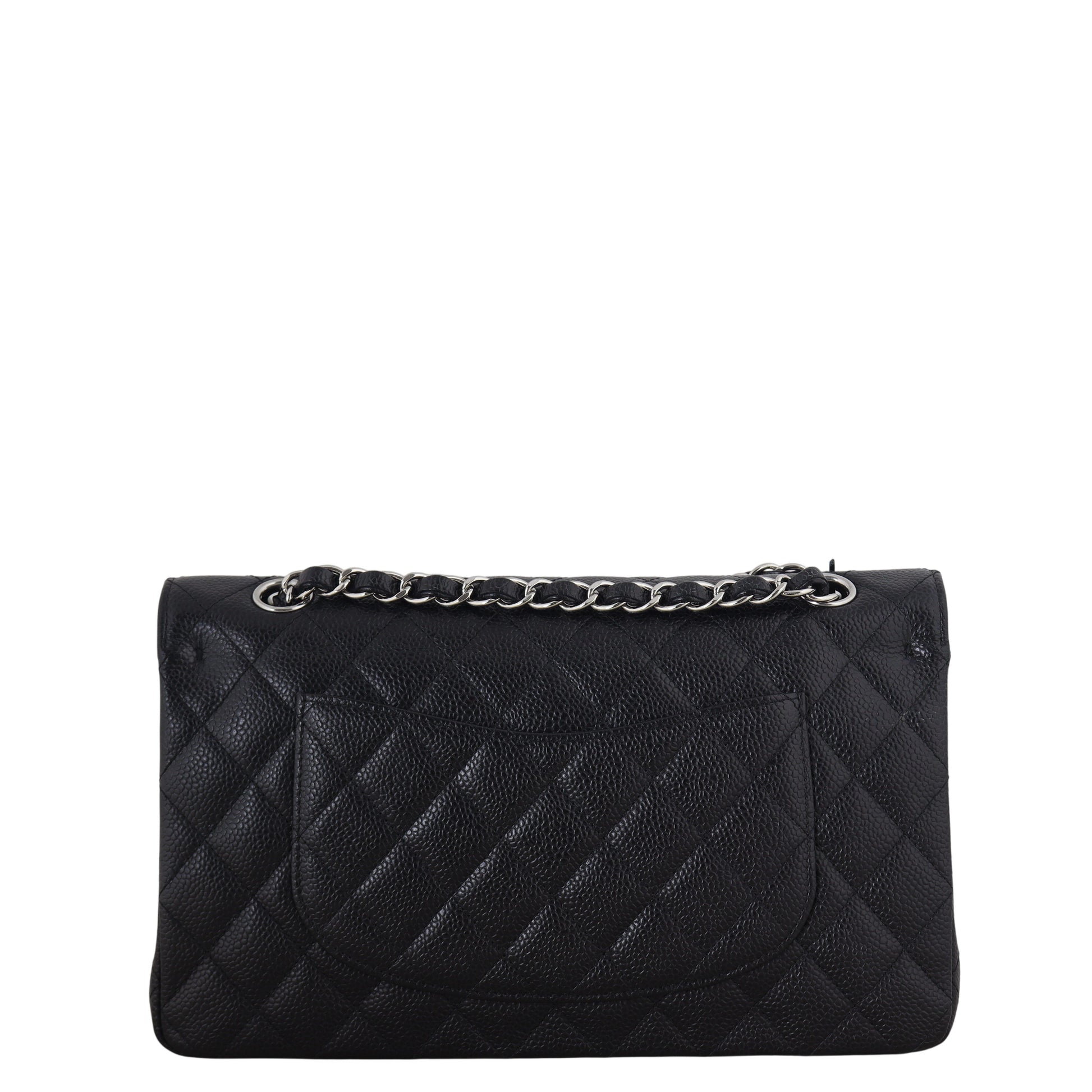 Chanel Classic Double Flap Caviar Handbag Quilted Black Crossbody Bag Caviar 07012026