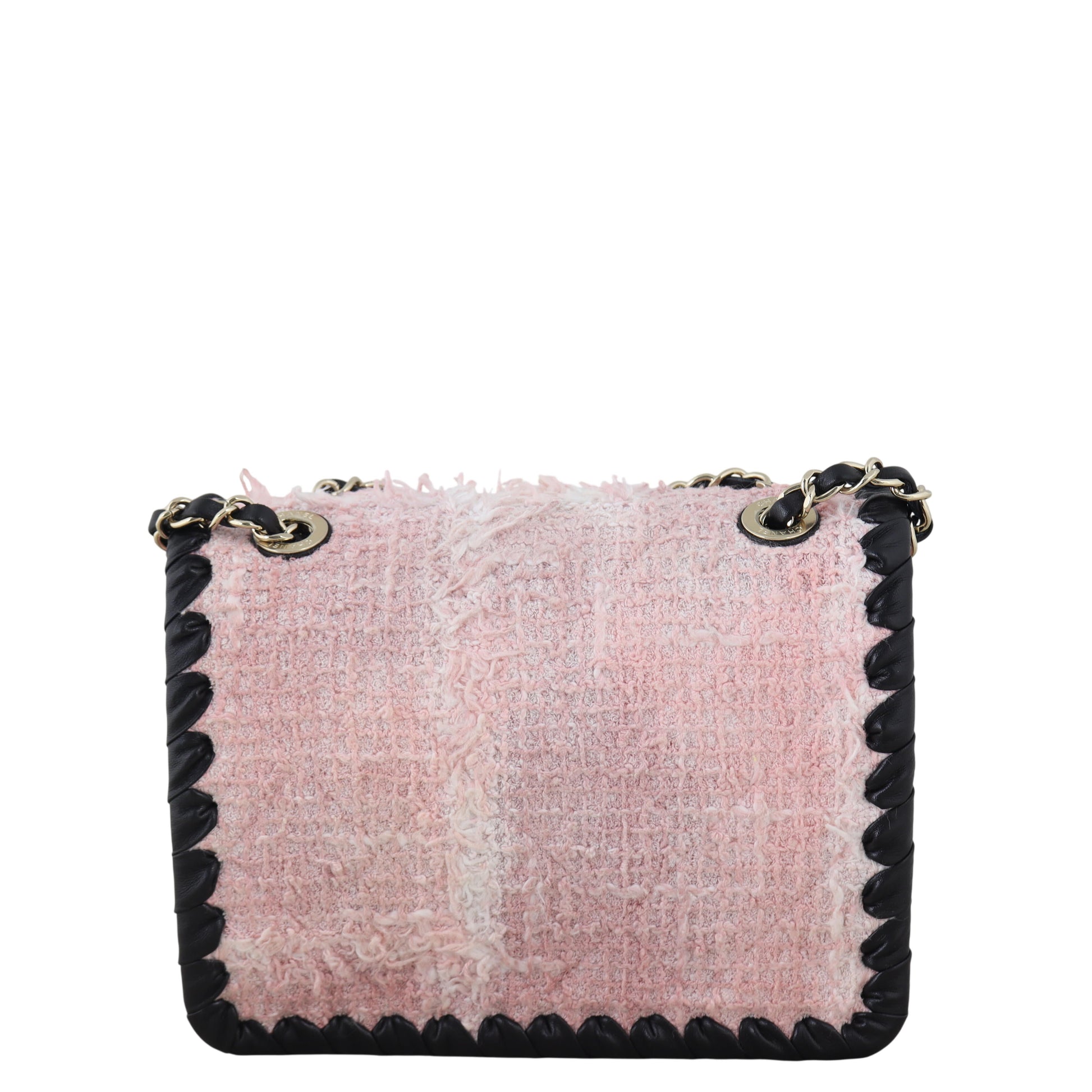 Chanel My Own Frame Bag Tweed Pink Mini Crossbody Bag