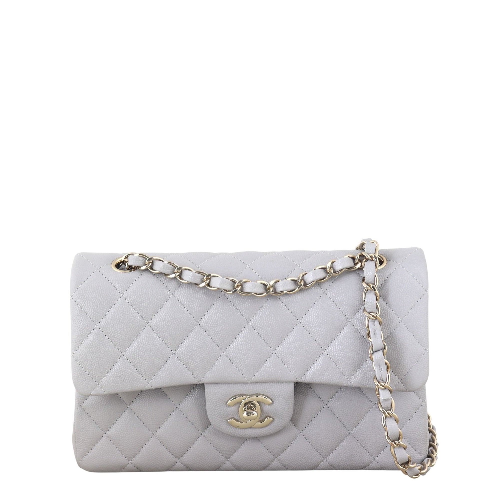Chanel Classic Double Caviar Handbag Quilted Small Crossbody Bag