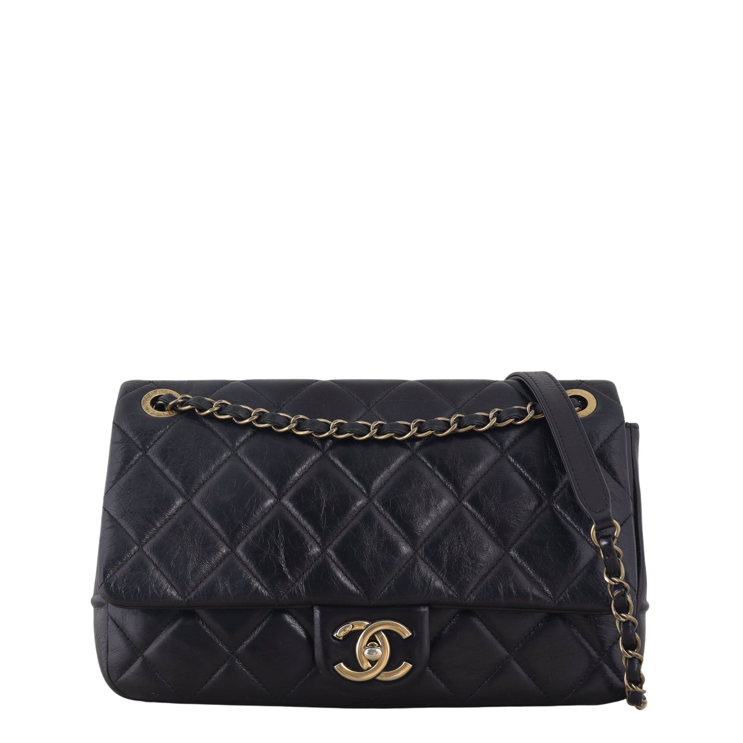 Chanel Paris-Salzburg CC Flap Bag Quilted Black Crossbody Bag