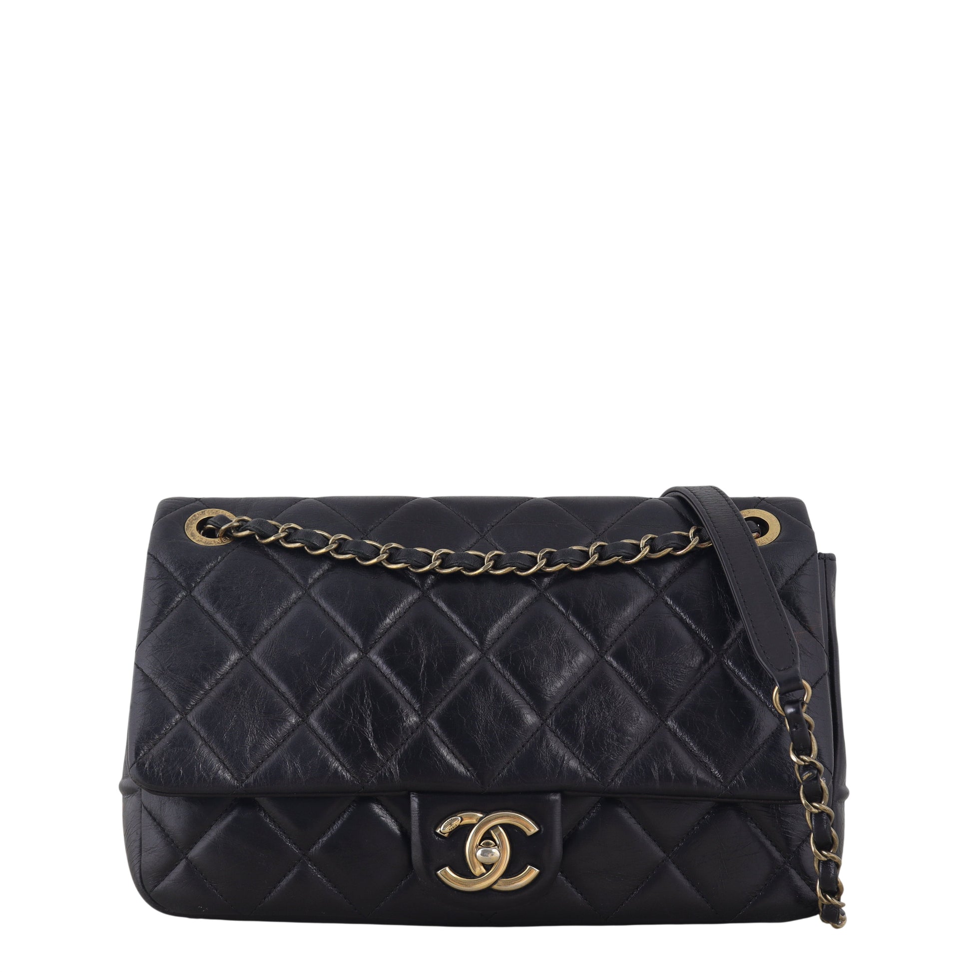 Chanel Paris-Salzburg CC Flap Bag Quilted Black Crossbody Bag