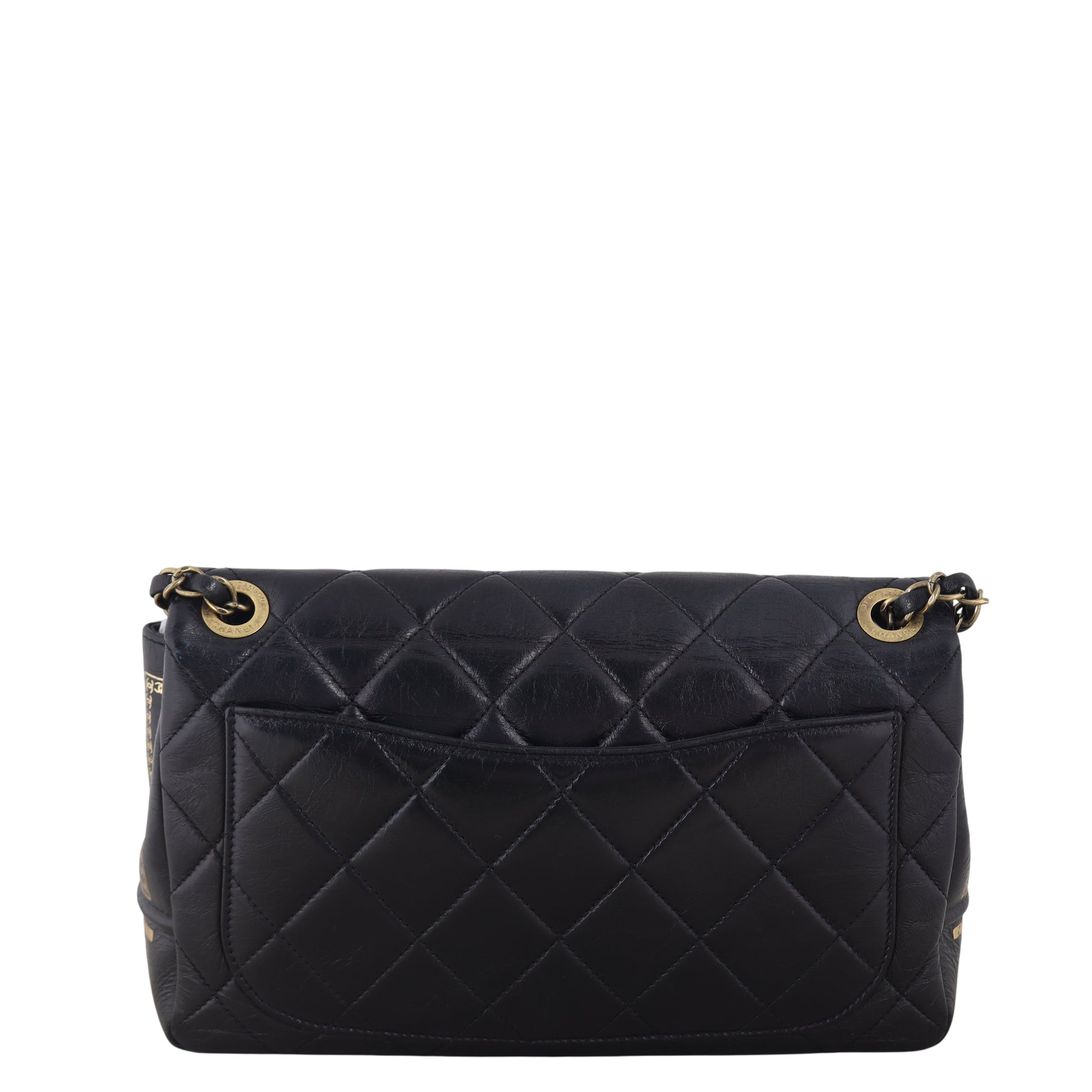 Chanel Paris-Salzburg CC Flap Bag Quilted Black Crossbody Bag