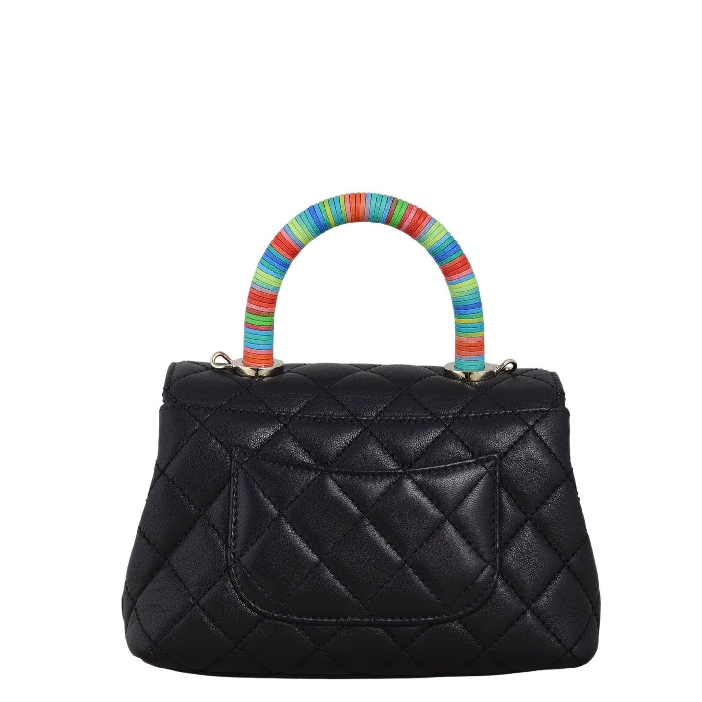 Chanel Coco Top Handle Extra Bag Quilted Black Crossbody Bag Bag 14012026
