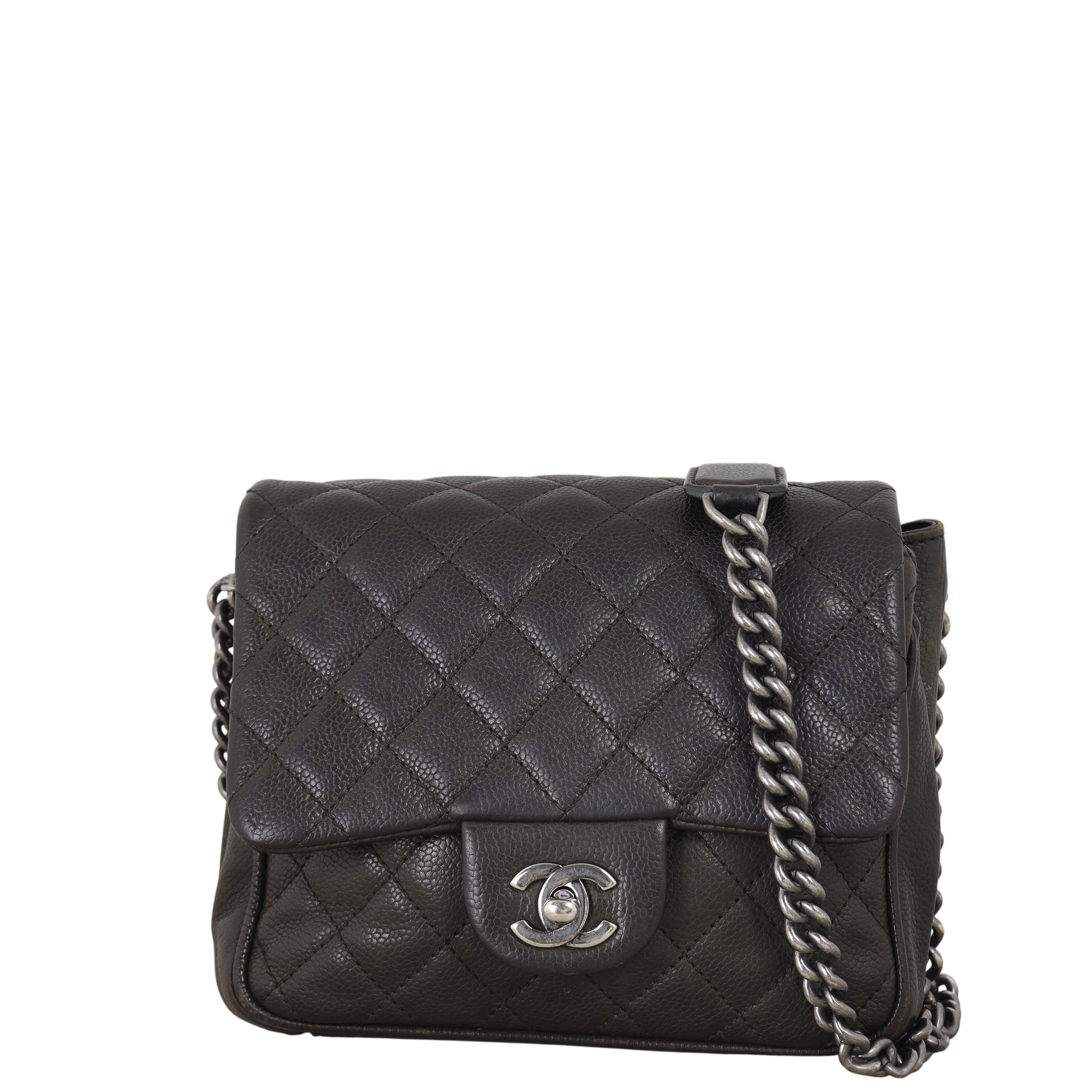 Chanel Rock In Rome Flap Bag Quilted Brown Shoulder Bag