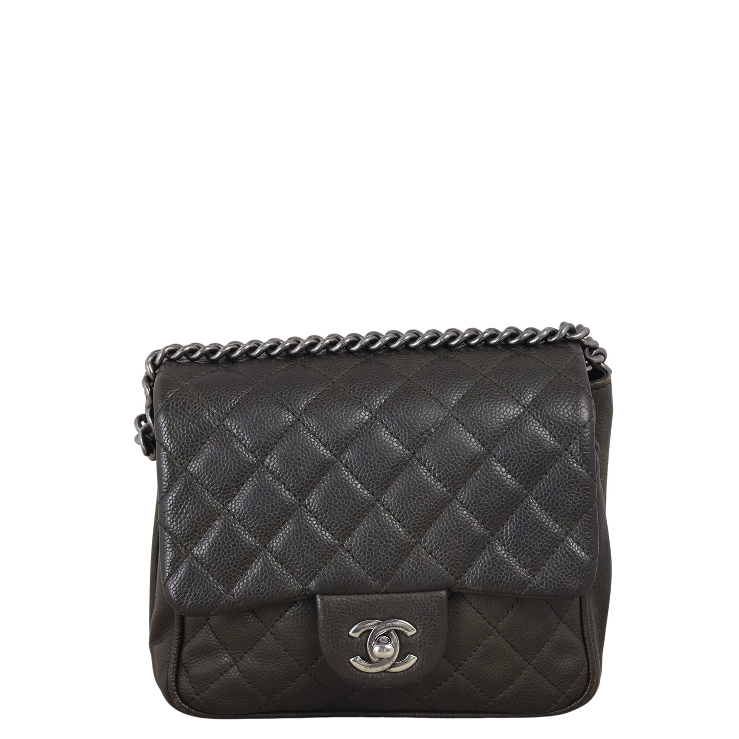 Chanel Rock In Rome Flap Bag Quilted Brown Shoulder Bag
