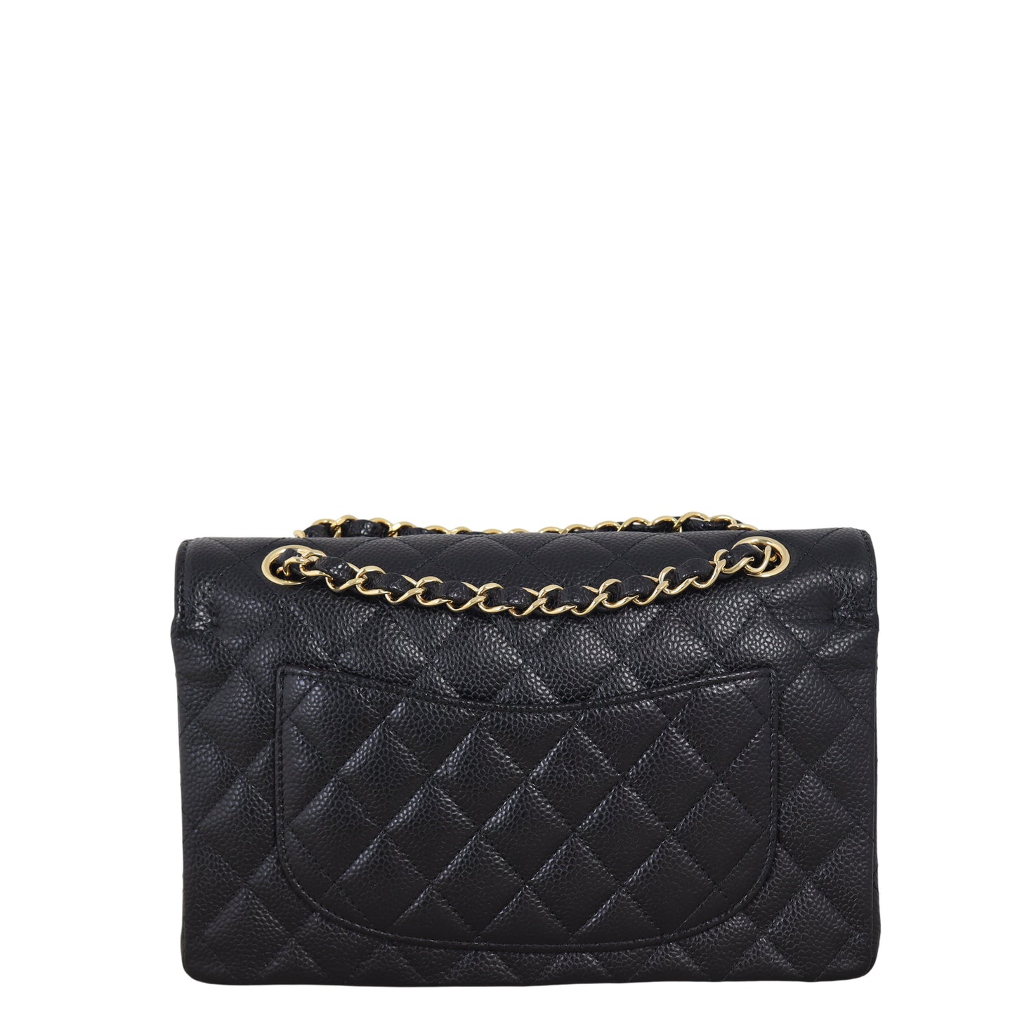 Chanel Classic Double Flap Caviar Handbag Quilted Black Crossbody Bag Caviar 16012026