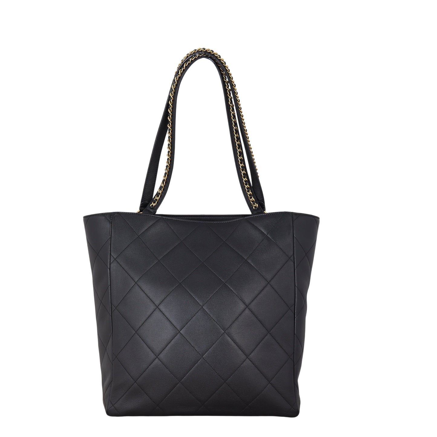 Chanel CC Shopping Tote Quilted Black Shoulder Bag Tote 19012026