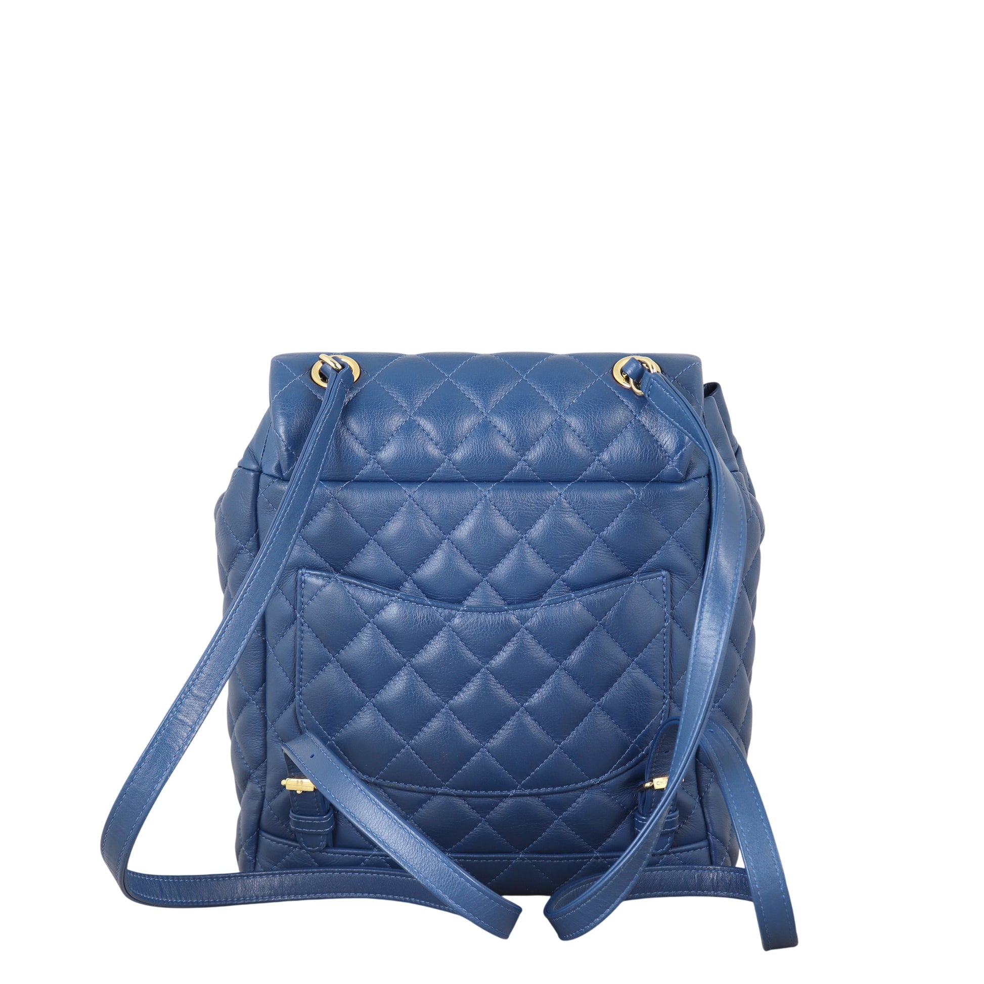 Chanel Urban Spirit Backpack Quilted Blue