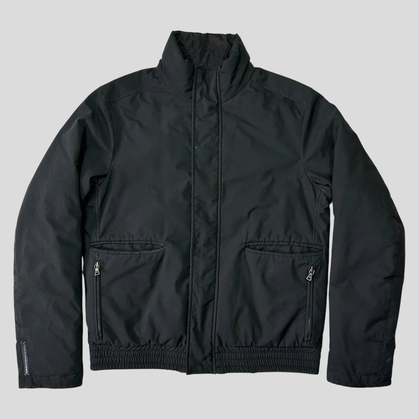 Prada Handbag Sport Goretex Reversible Down Puffer Jacket - Nylon Black Logo