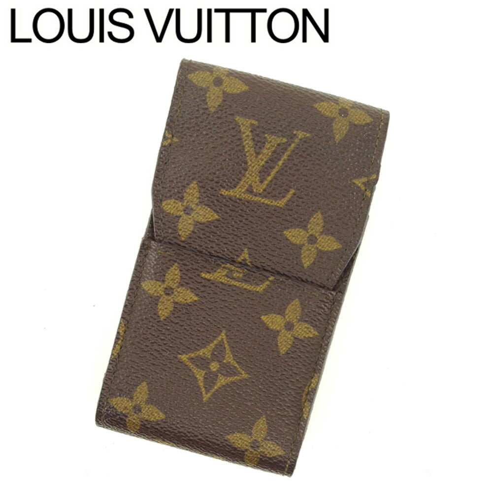 Louis Vuitton Cigarette M63024 Etui cigarette Brown Beige Handbag C3555