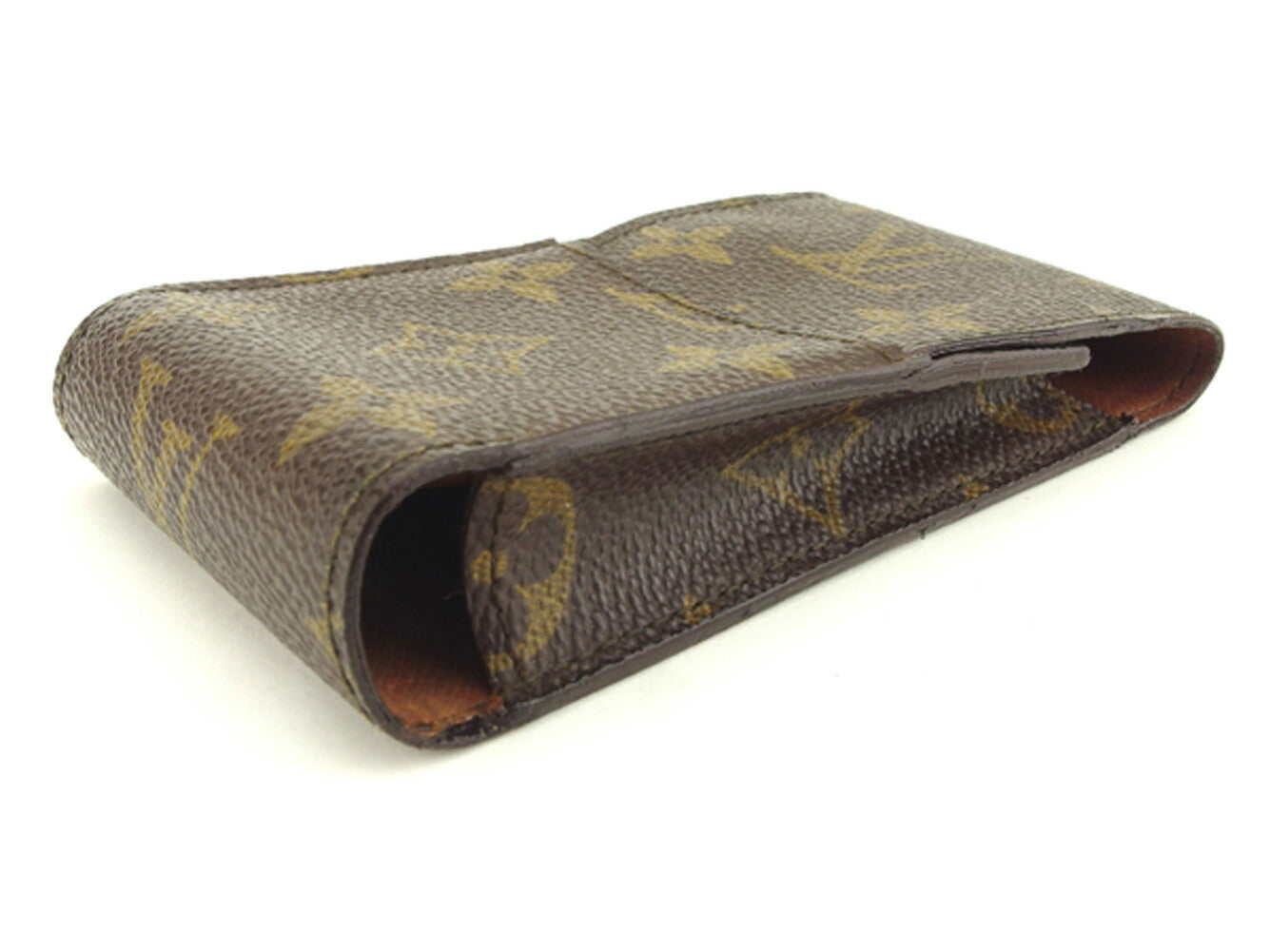 Louis Vuitton Cigarette M63024 Etui cigarette Brown Beige Handbag C3555