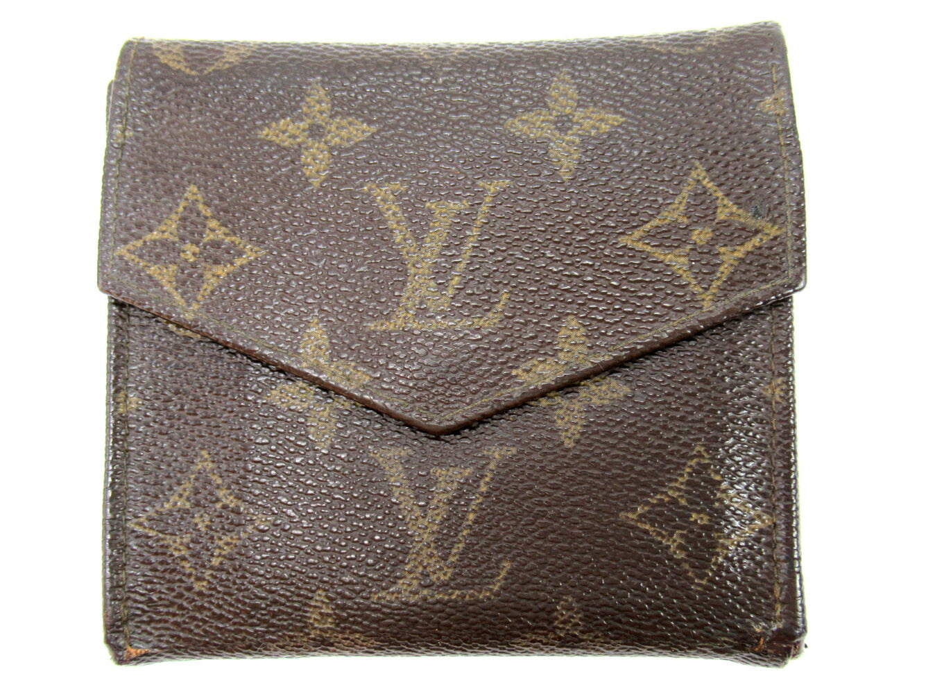Louis Vuitton Bifold M61660 Portonebi old Brown Wallet Case C3581