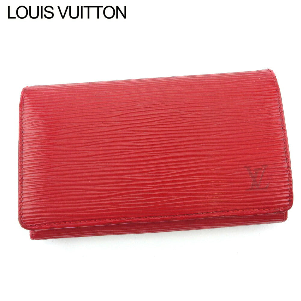 Louis Vuitton Long Purse Portonebi Tresol Red Wallet Case