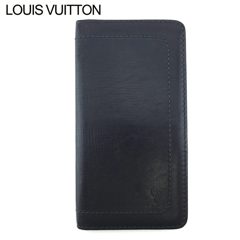 Louis Vuitton Bill Compartment M97020 Porte Valeurs Black Gray Handbag