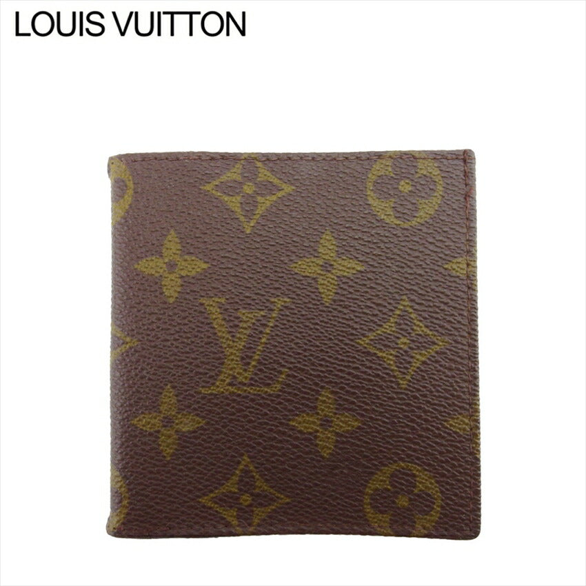 Louis Vuitton Bill Compartment No.142 Porte Billets Brown Beige Blue Handbag
