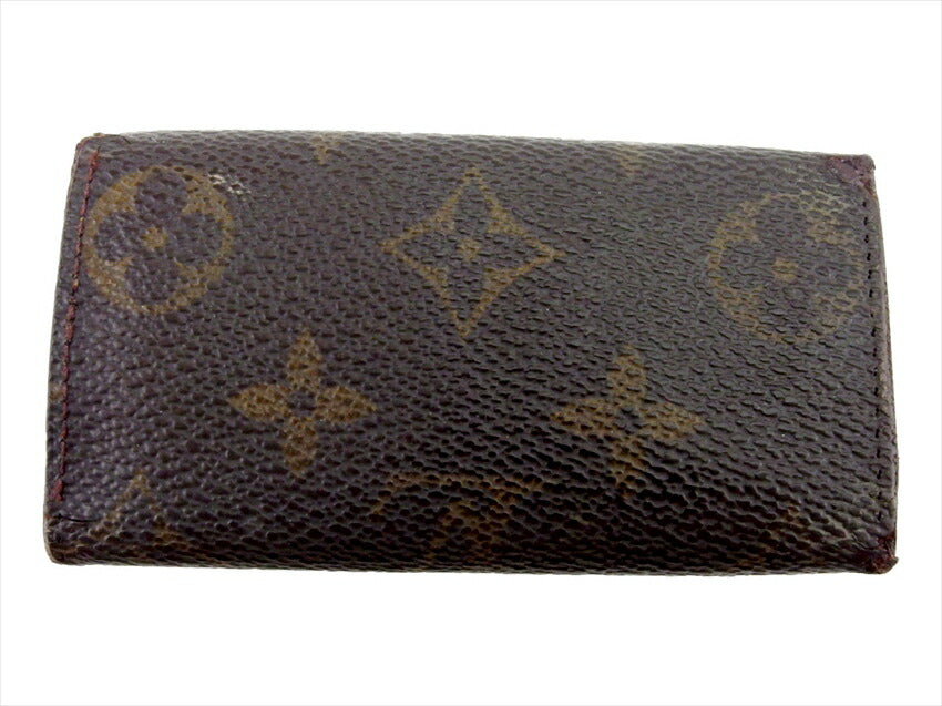 Louis Vuitton Key holder M62631 Multicles4 Brown Beige Gold Key Chain C4387