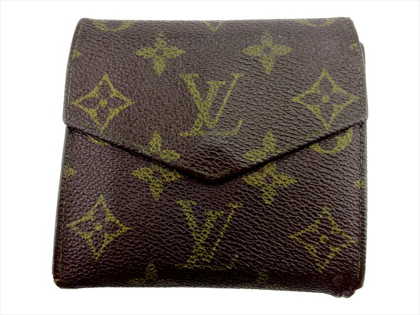 Louis Vuitton Bifold M61660 Portonebier Brown Beige Wallet Case