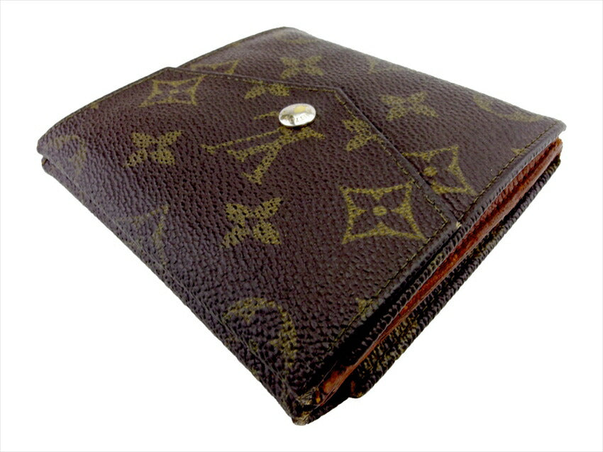 Louis Vuitton Bifold M61660 Portonebier Brown Beige Wallet Case