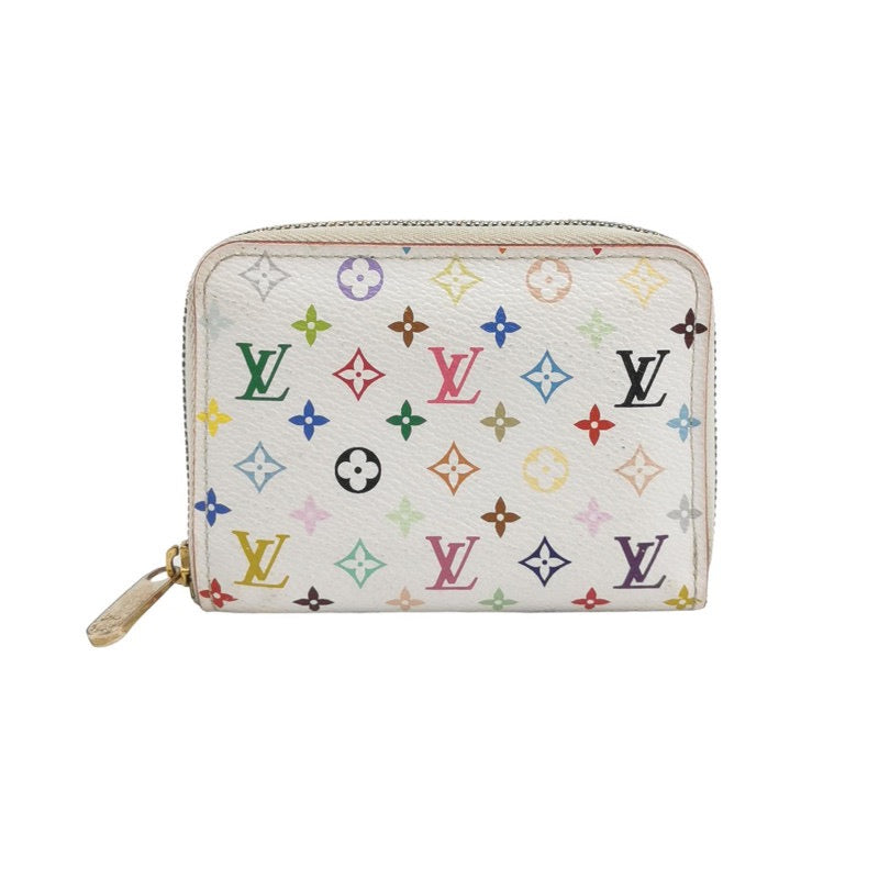 Louis Vuitton x Takashi Murakami Card Holder White Multicolor Wallet Case