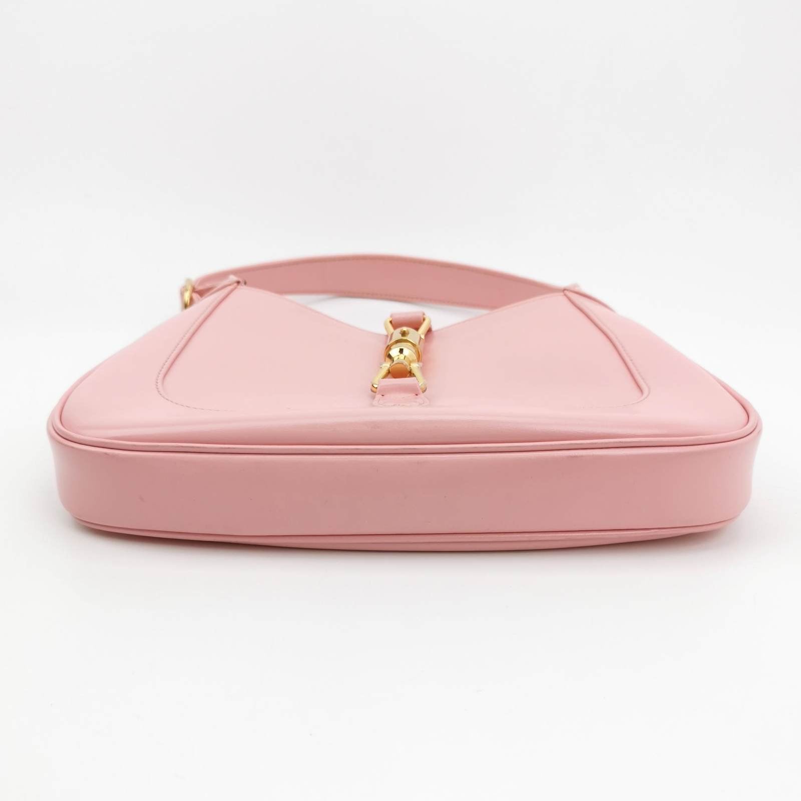 Gucci Jackie Adjustable Strap Size Leather Pink Small Travel Bag
