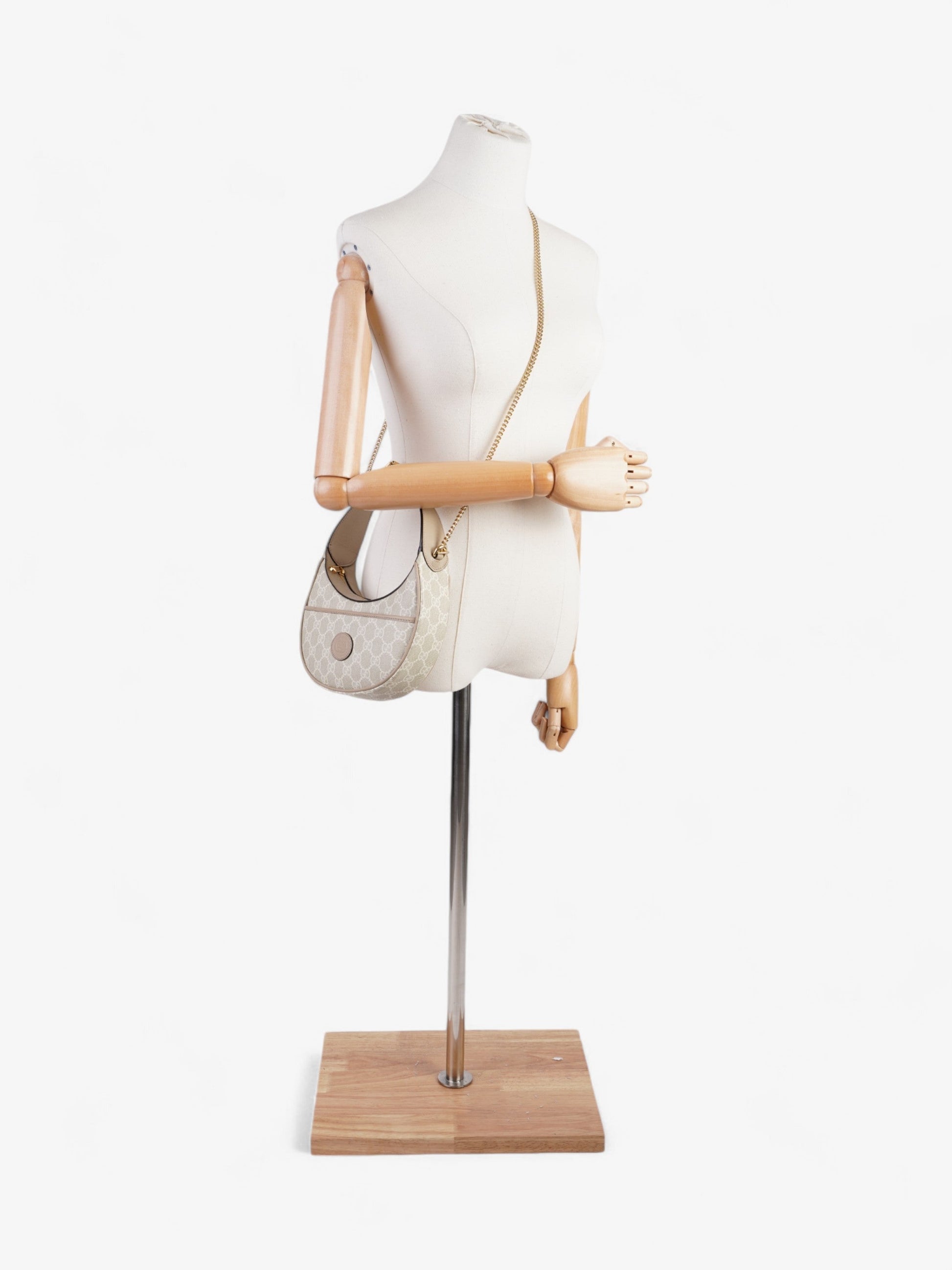 Gucci Ophidia Supreme Oatmeal Crossbody Bag Canvas Beige