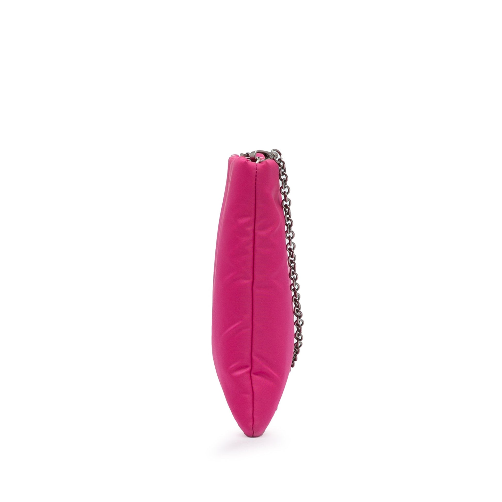 Prada Fluo Clutch On Tessuto Pink Chain Clutch Bag
