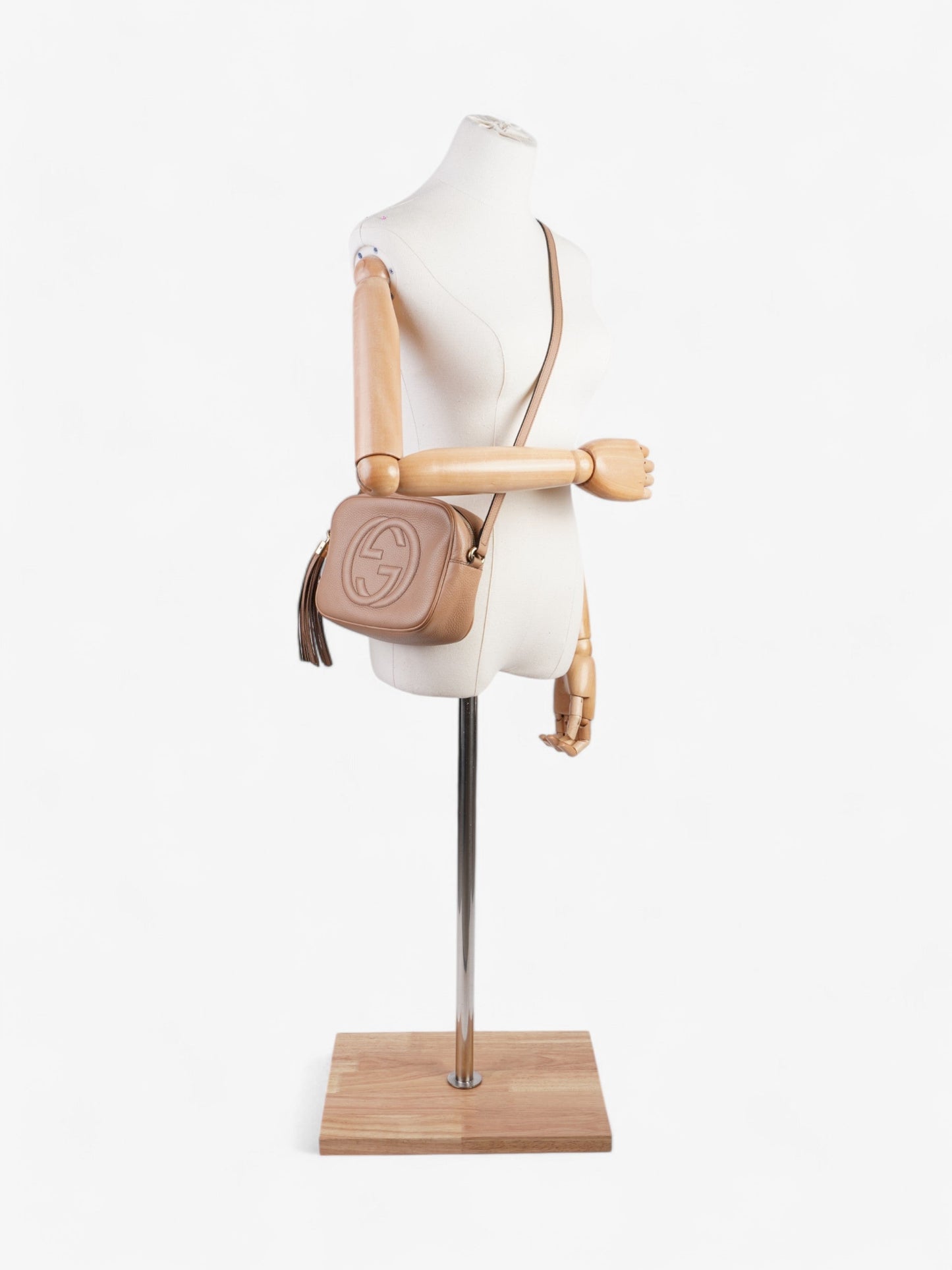 Gucci Soho Disco Bag Leather Beige Crossbody Bag Small 1