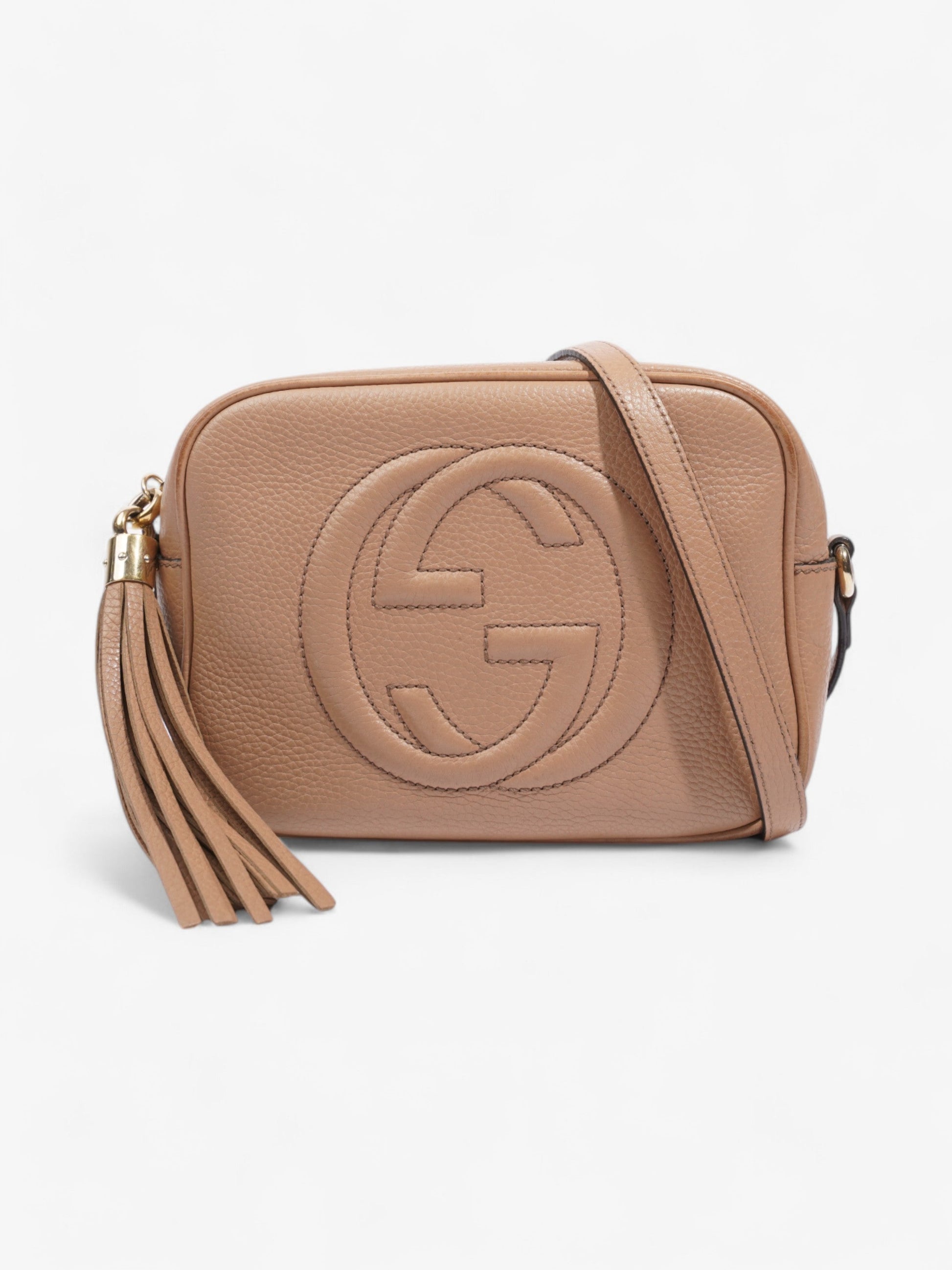 Gucci Soho Disco Bag Leather Beige Crossbody Bag Small 1