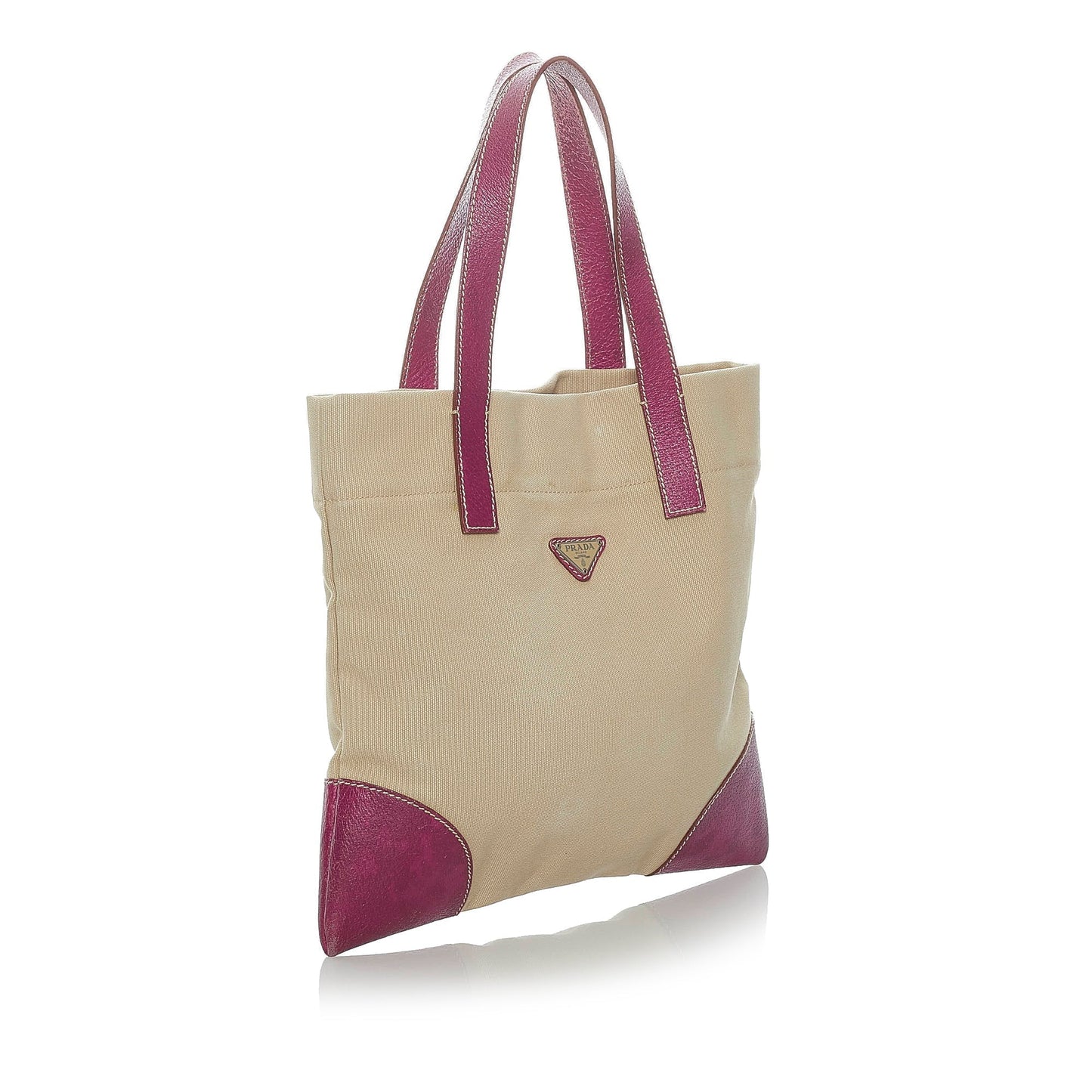 Prada Tote Bag Canvas Beige Tote Bag 16
