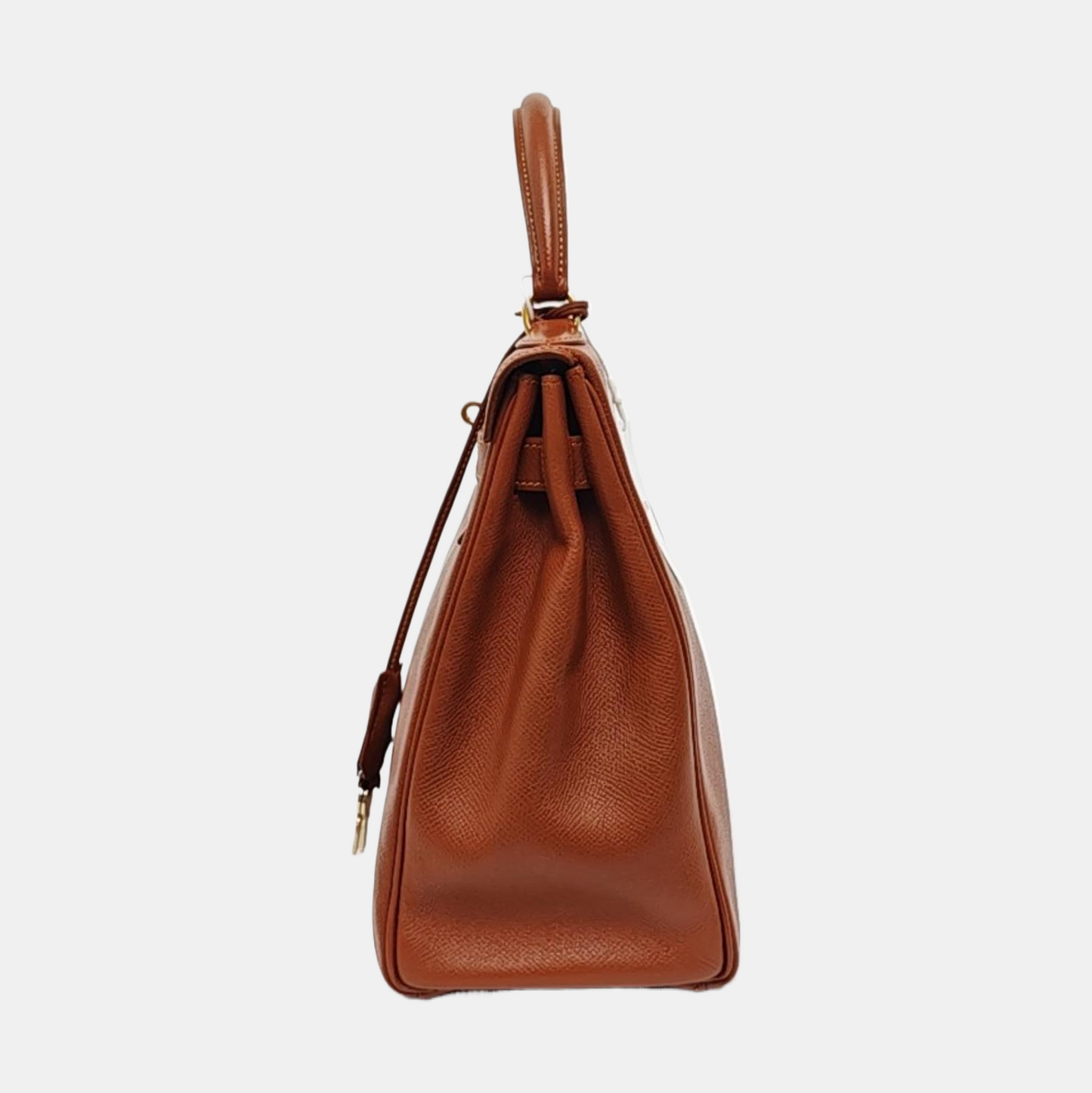 Hermes Kelly Epsom Retourne Hardware Handbag Gold Travel Bag