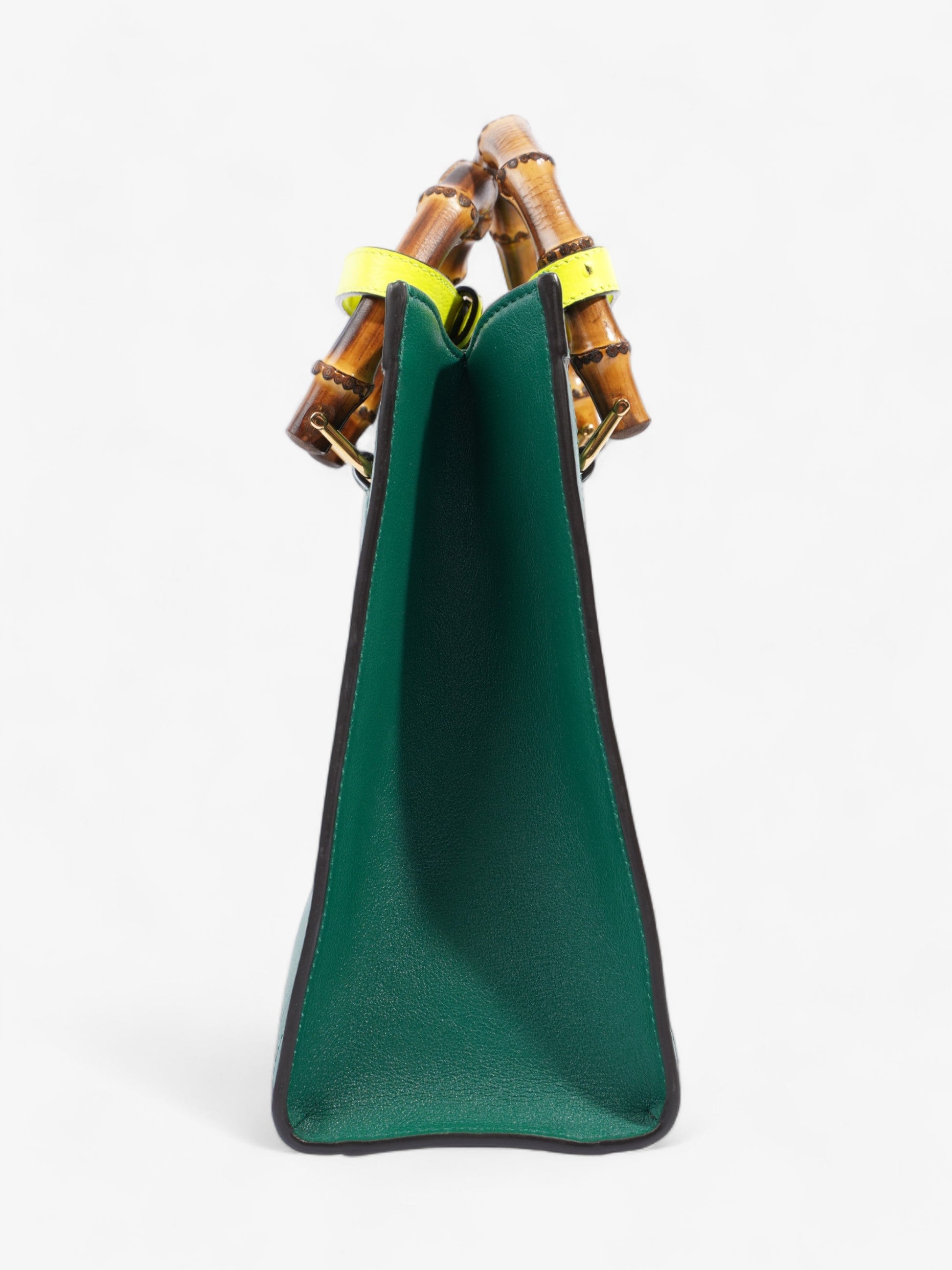 Gucci Diana Tote Leather Green Tote Bag