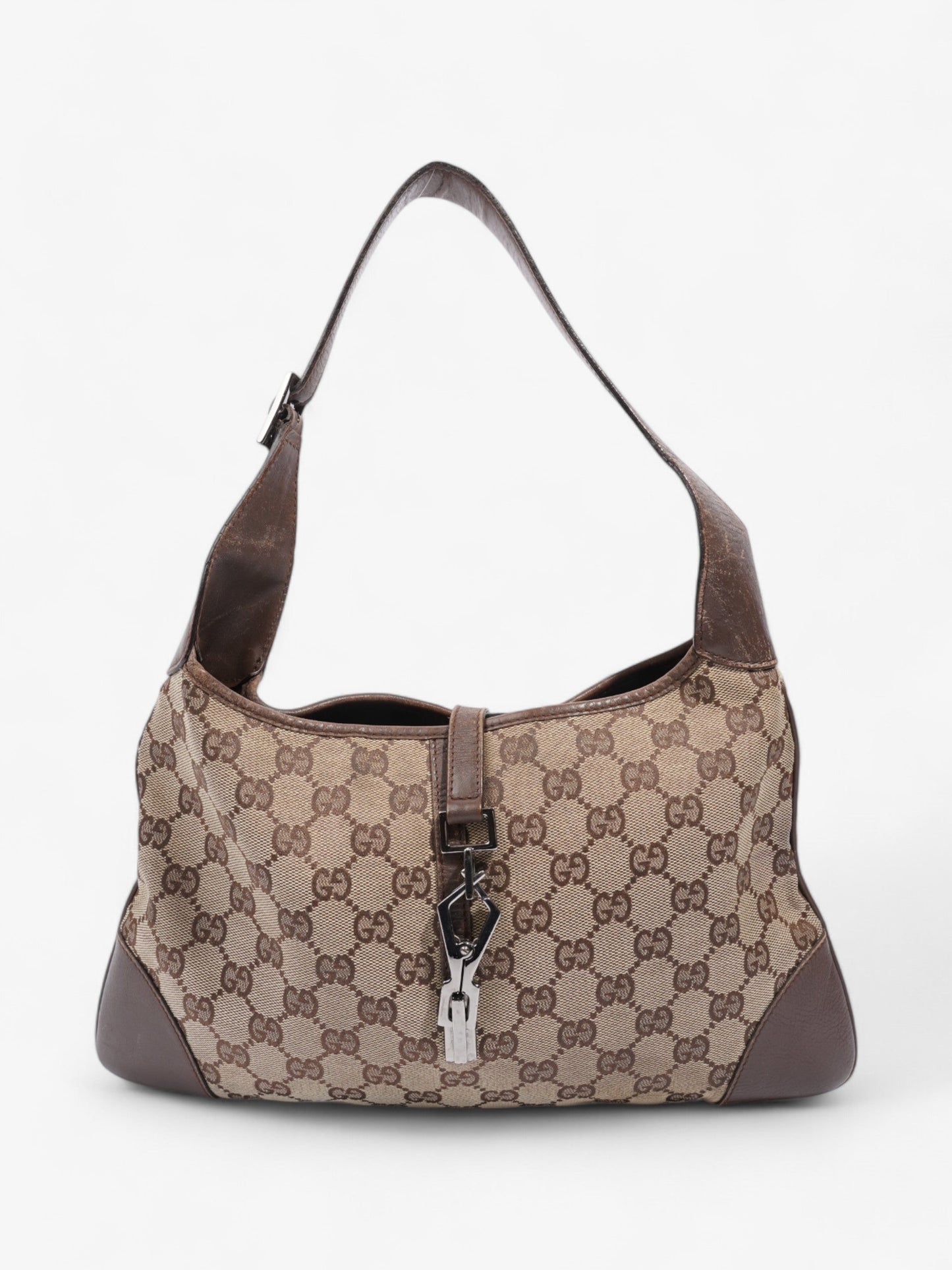 Gucci Jackie Supreme Shoulder Bag Canvas Brown
