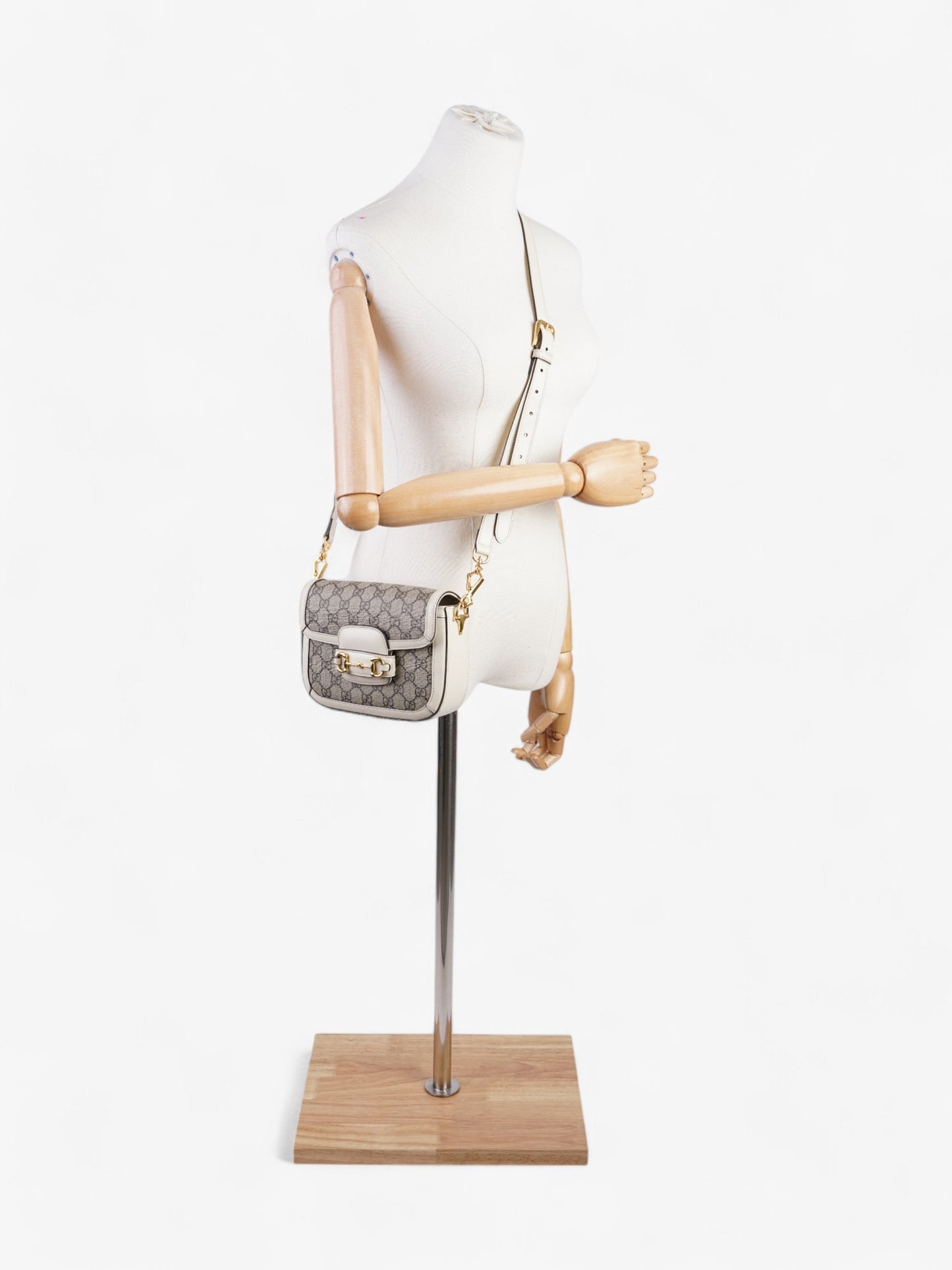 Gucci Horsebit Mini Bag Coated Canvas Monogram Shoulder Bag