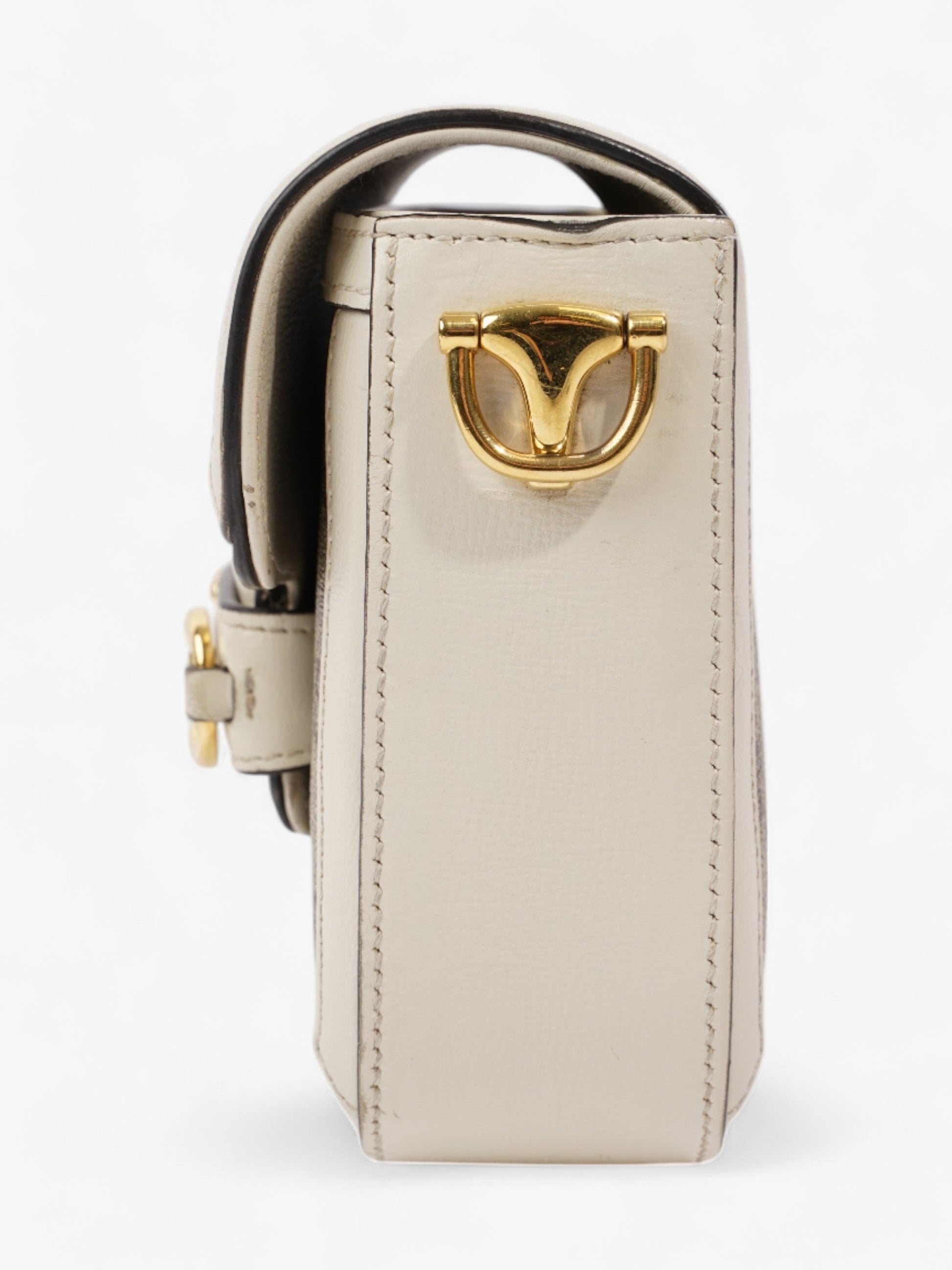 Gucci Horsebit Mini Bag Coated Canvas Monogram Shoulder Bag