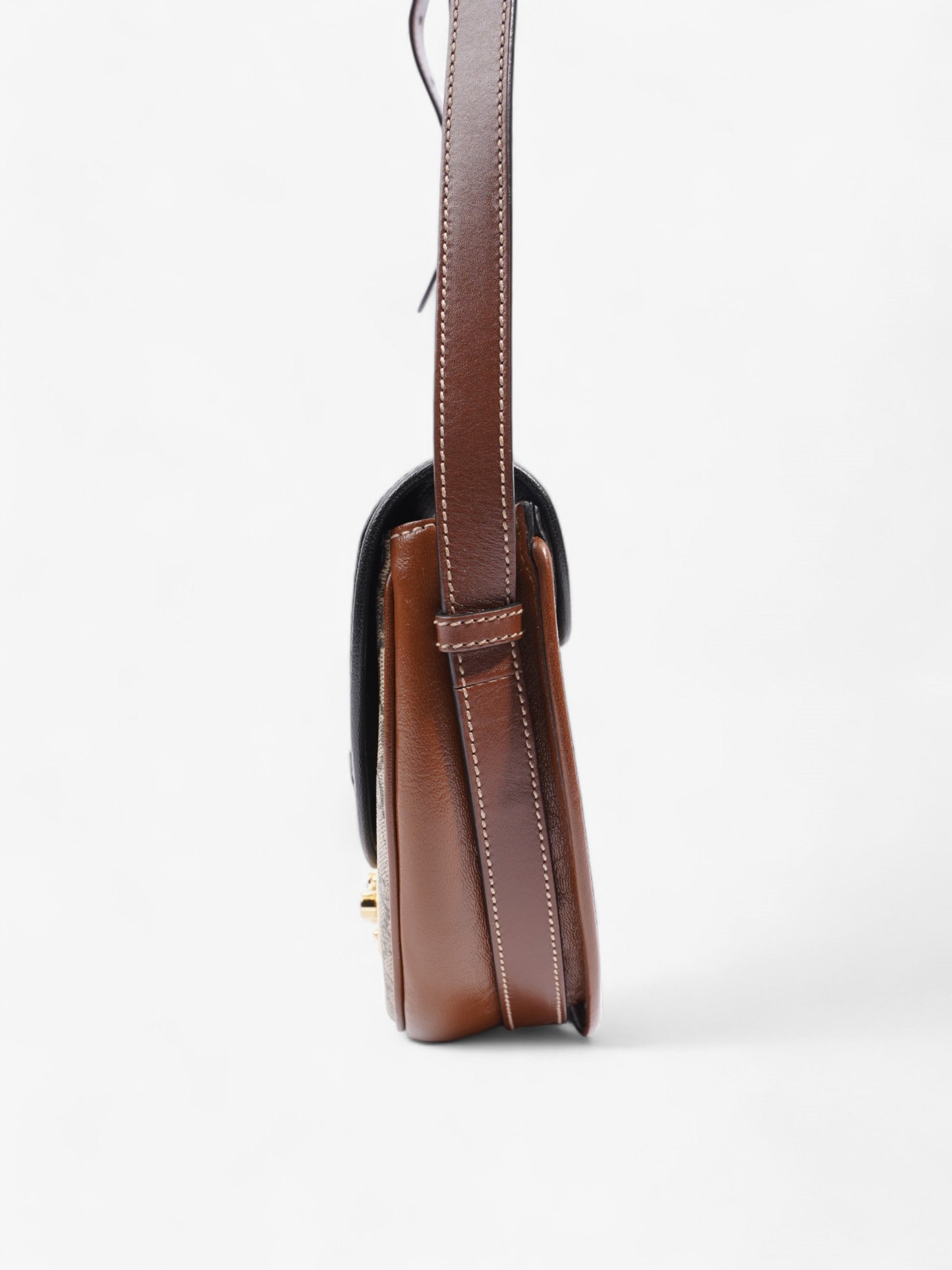 Gucci Padlock Shoulder Bag Supreme Coated Canvas Black
