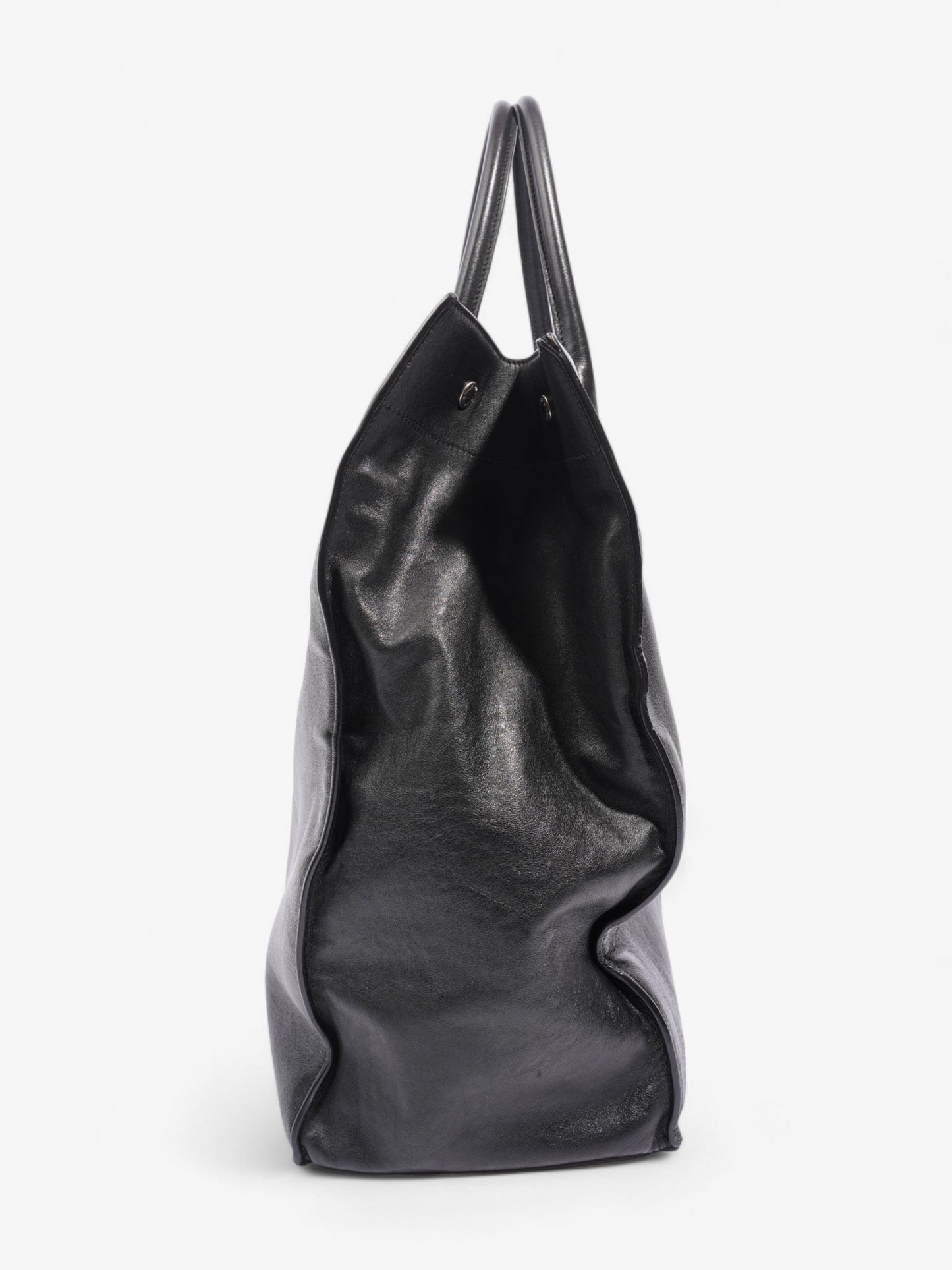 YSL Saint Laurent Rive Gauche Tote Bag Leather Black Small